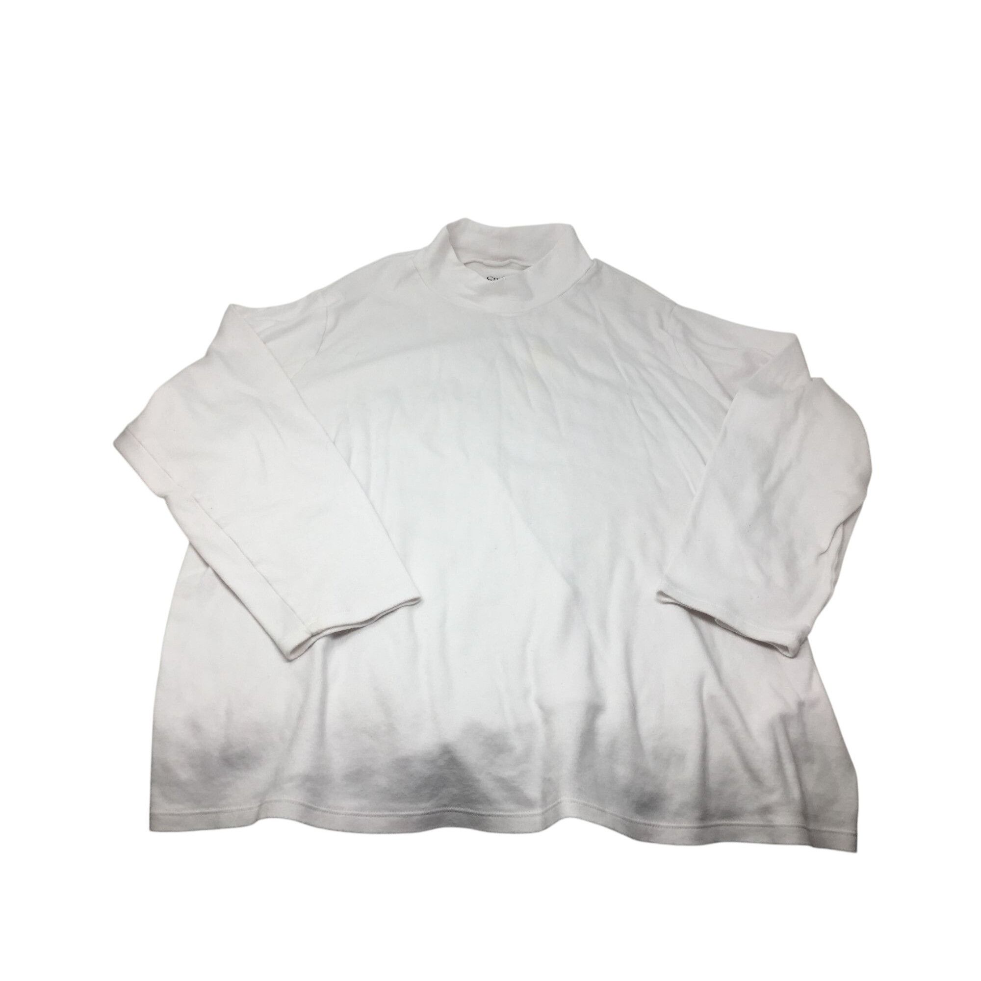 Croft & Barrow Croft & Barrow Size 2X White Cotton Long Sleeved Turtleneck Size XXL / US 16-18 / IT 52-54 - 1 Thumbnail