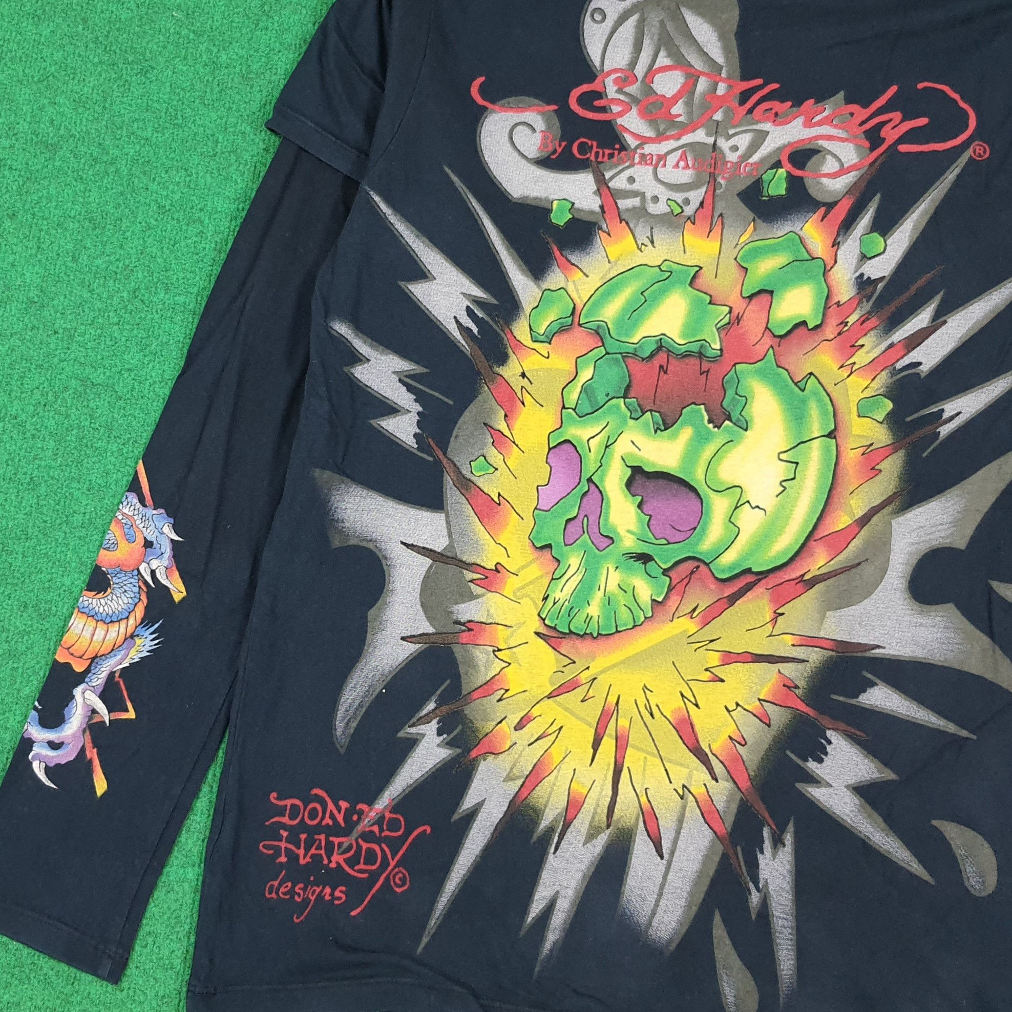 Ed Hardy Vintage Ed Hardy by Christian Audigier Graphic Tee C285N67 Size US L / EU 52-54 / 3 - 4 Thumbnail