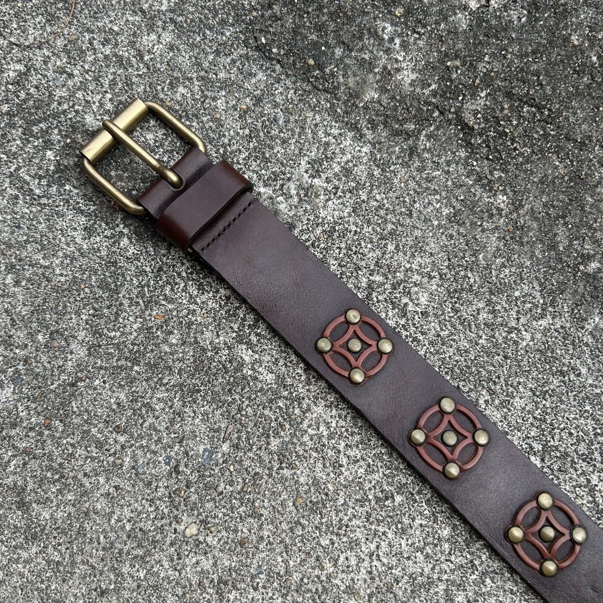 Vintage Vintage studded leather belt (Kapital Style) Size ONE SIZE - 10 Thumbnail