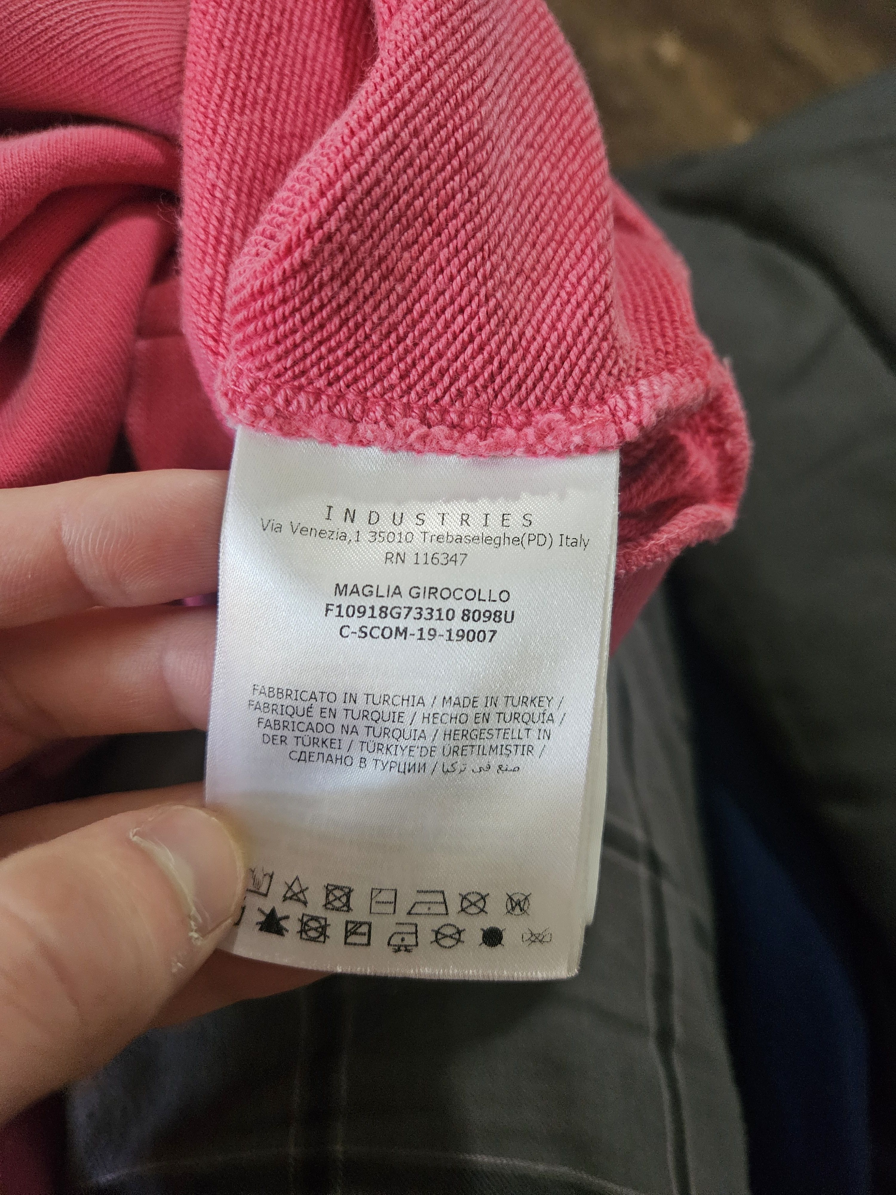 Moncler Pink Logo Tape Crewneck Sweater Size US S / EU 44-46 / 1 - 7 Thumbnail