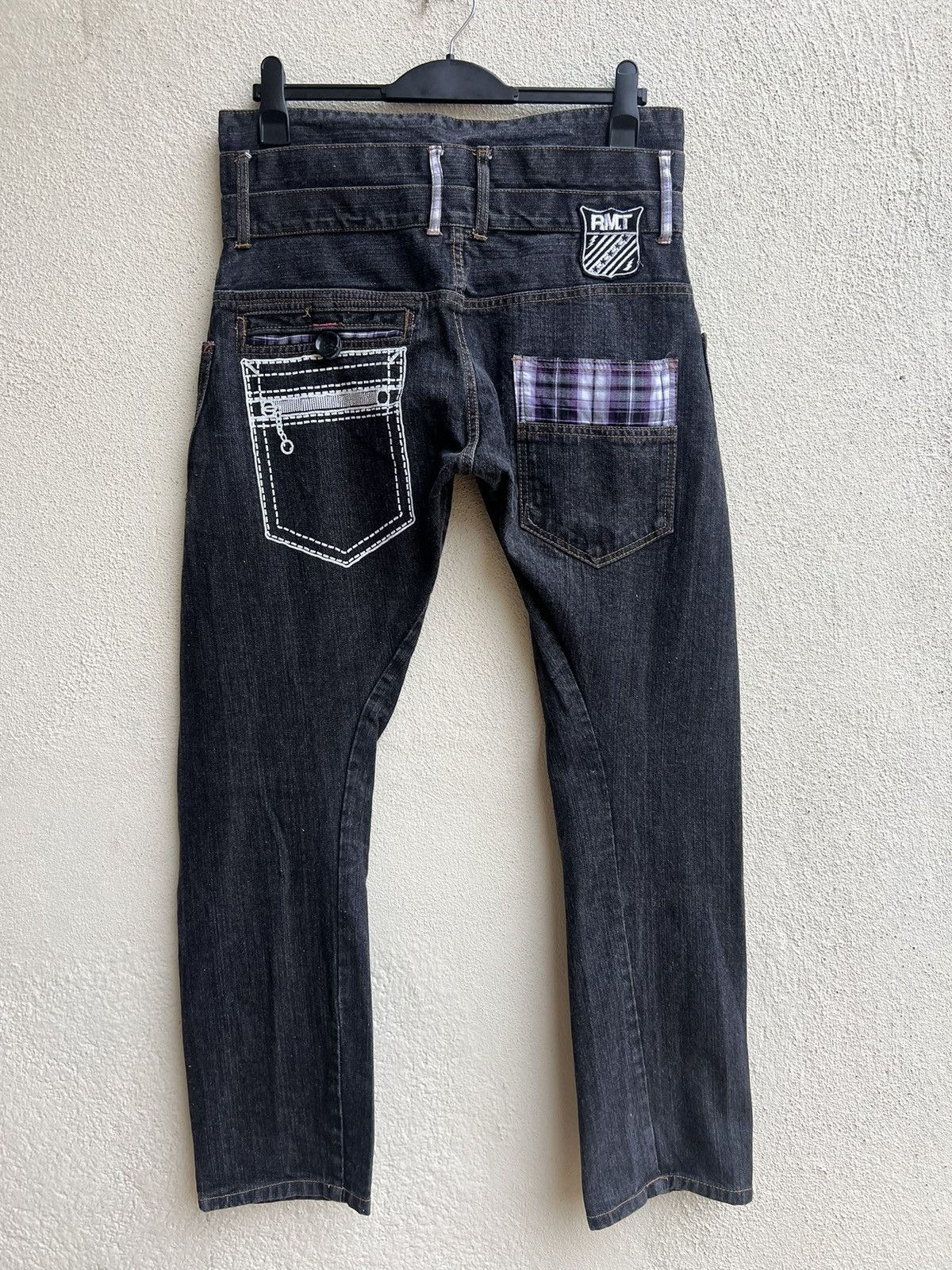 Japanese Brand Rare! Rimaster Japan Triple Waist Denim Jeans Size US 32 / EU 48 - 14 Thumbnail