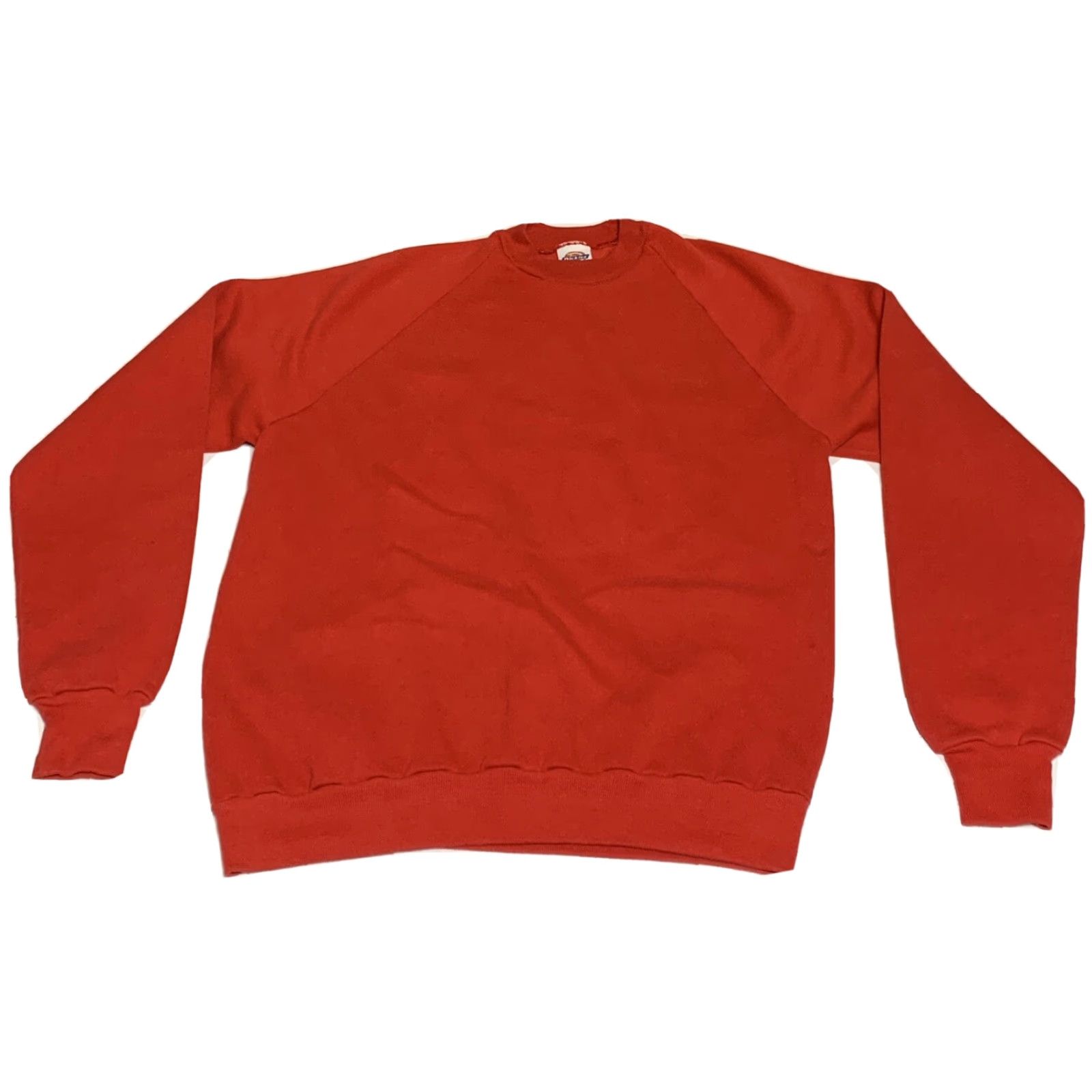 Dickies VINTAGE Dickies Mens M/L Red Blank Crewneck Sweatshirt USA 50/50 Crewneck Sweatshirt Mens Red 1990s Dickies Womens/Mens? Size US M / EU 48-50 / 2 - 2 Thumbnail