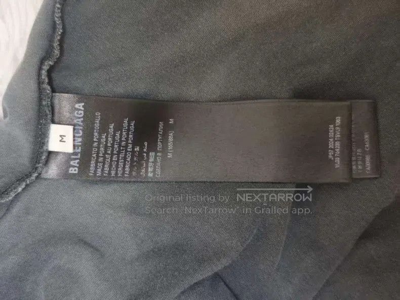 Balenciaga Balenciaga Gradient Color LOGO Big Destruction Plain Round Size US M / EU 48-50 / 2 - 4 Thumbnail