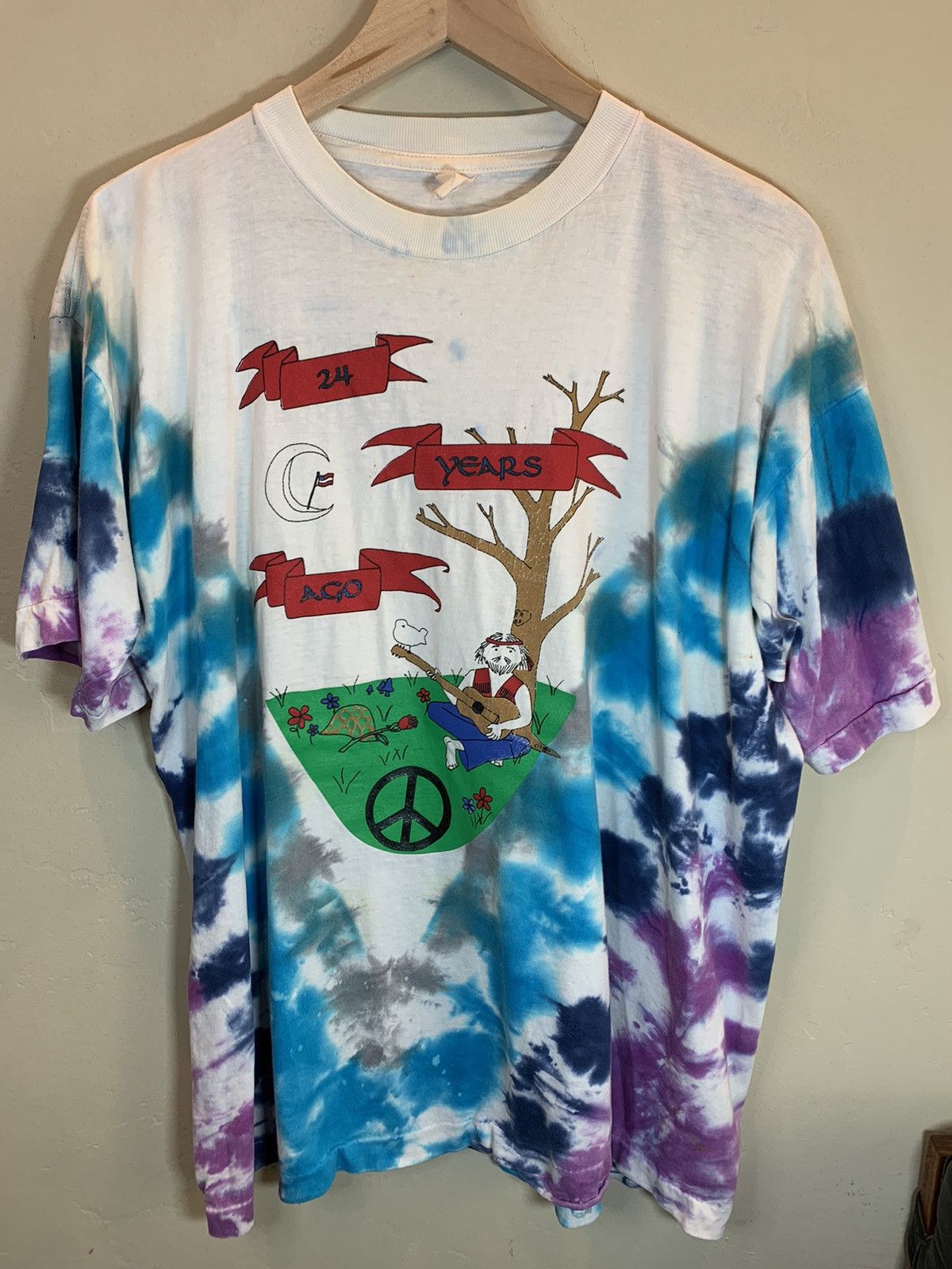 Band Tees × Vintage *RARE* Vintage 90’s Woodstock Festival Khalil Gibran T-Shirt Size US L / EU 52-54 / 3 - 1 Thumbnail
