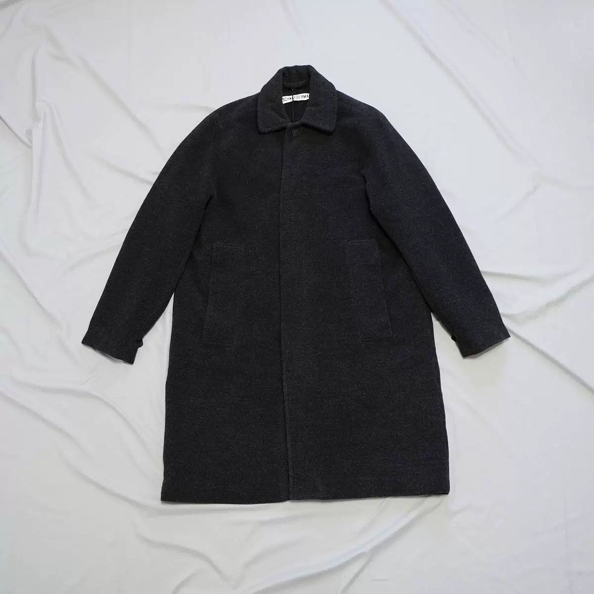 Schnaydermans schnayderman's black merino wool coat Size US S / EU 44-46 / 1 - 1 Thumbnail