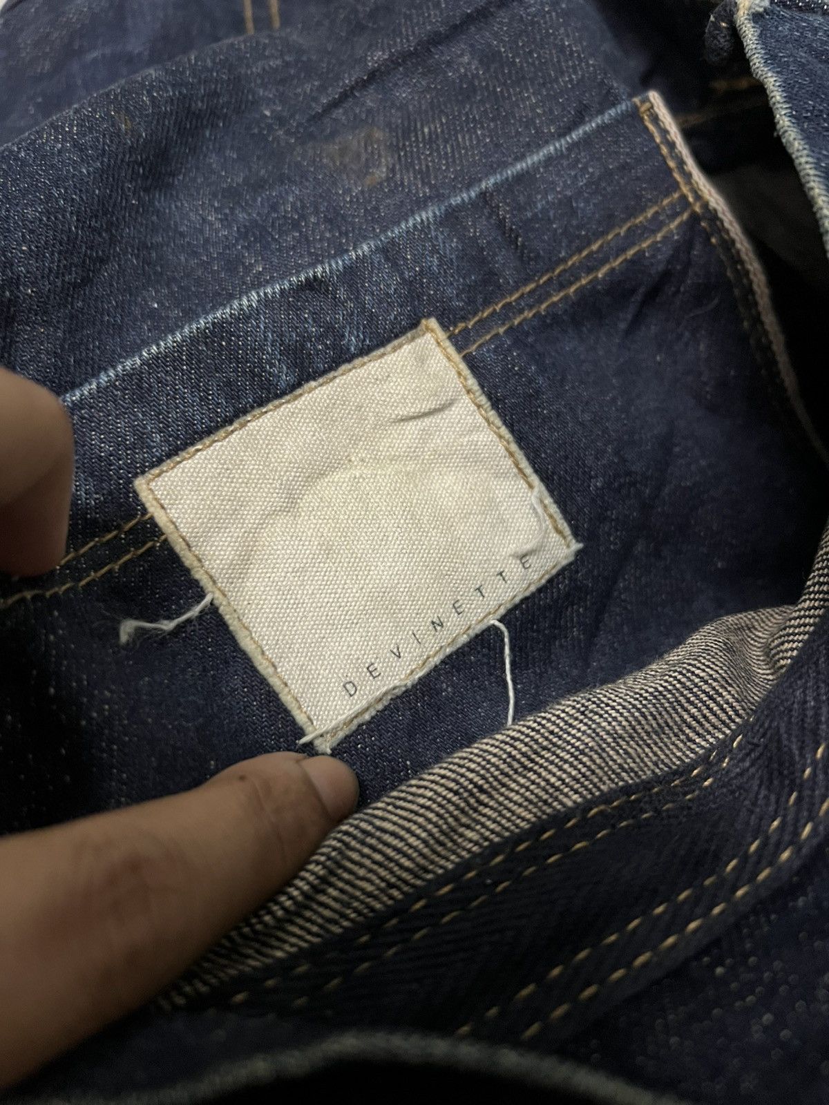 Japanese Brand × Vintage Vintage Denim DEVINETTE Shoulder Size ONE SIZE - 4 Thumbnail