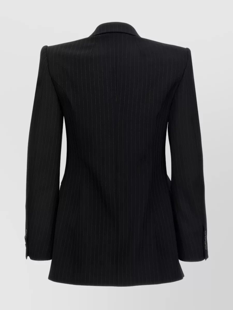 Balenciaga o1in1g1024 SB Hourglass Jacket in Black/White Size XS / US 0-2 / IT 36-38 - 2 Thumbnail