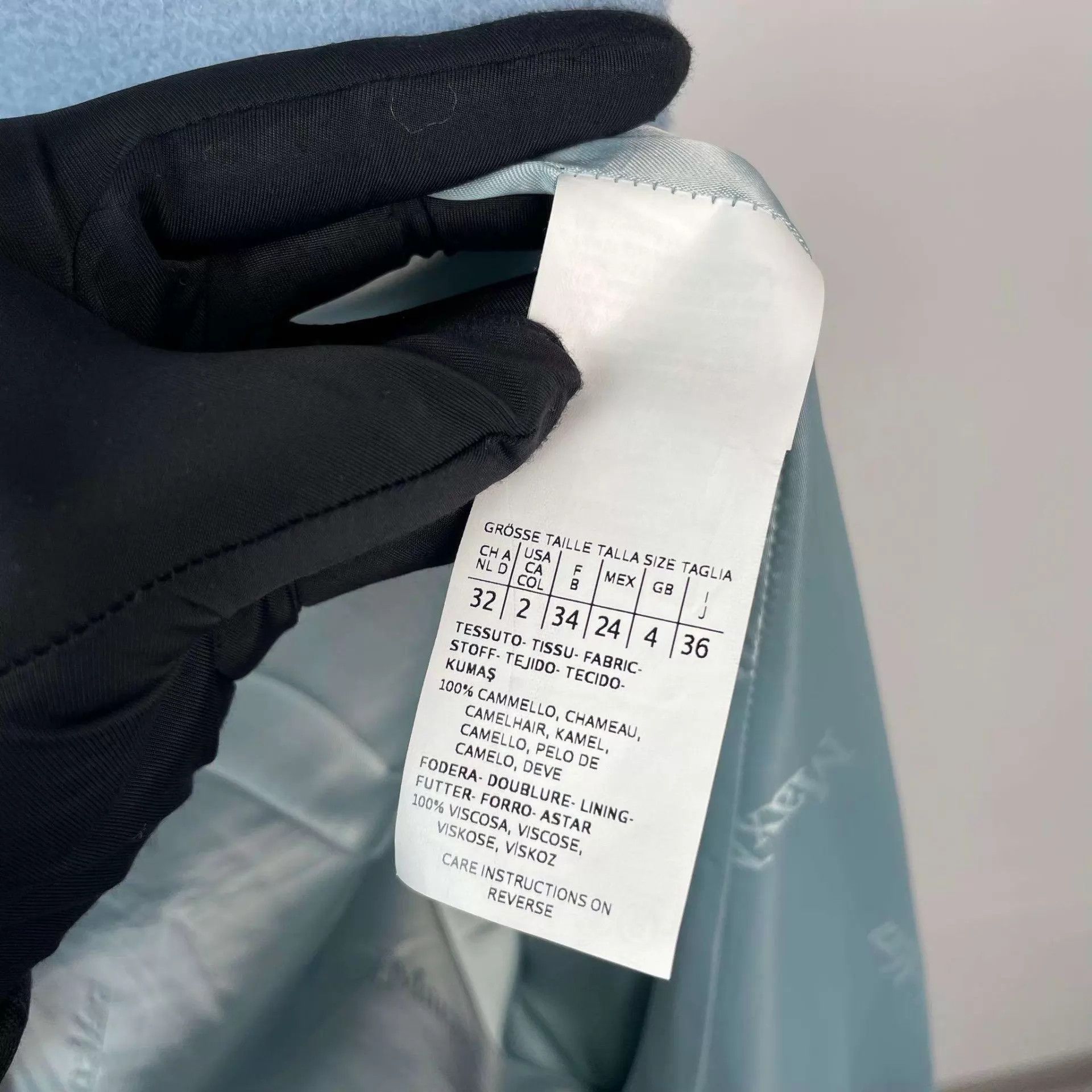 Max Mara Maxmara Blue Cashmere Coat 32 Size XXS / US 00 / IT 34 - 5 Thumbnail