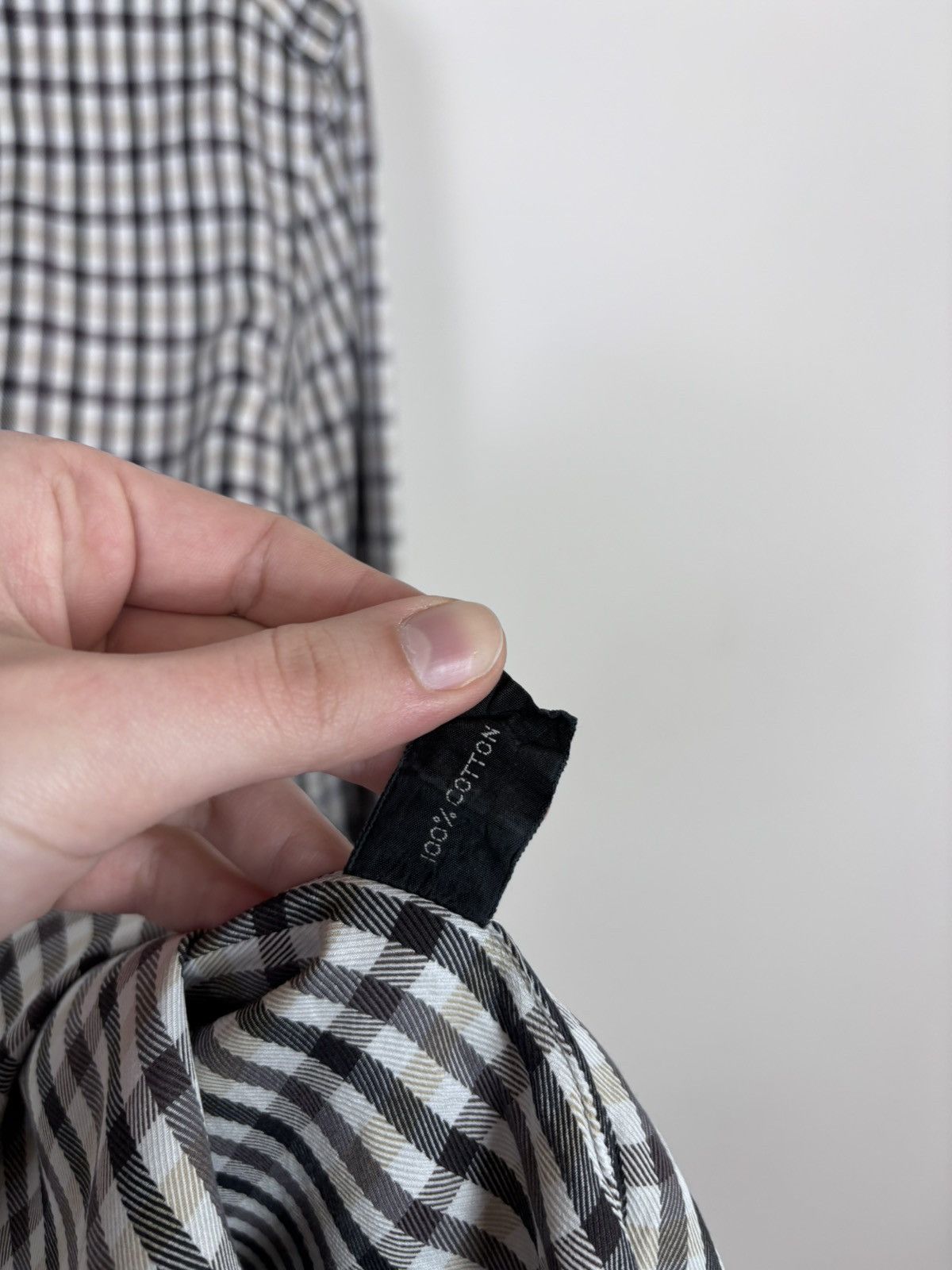 Tom Ford Tom Ford Men’s Gingham Check Dress Shirt Long Sleeve Size US M / EU 48-50 / 2 - 12 Thumbnail