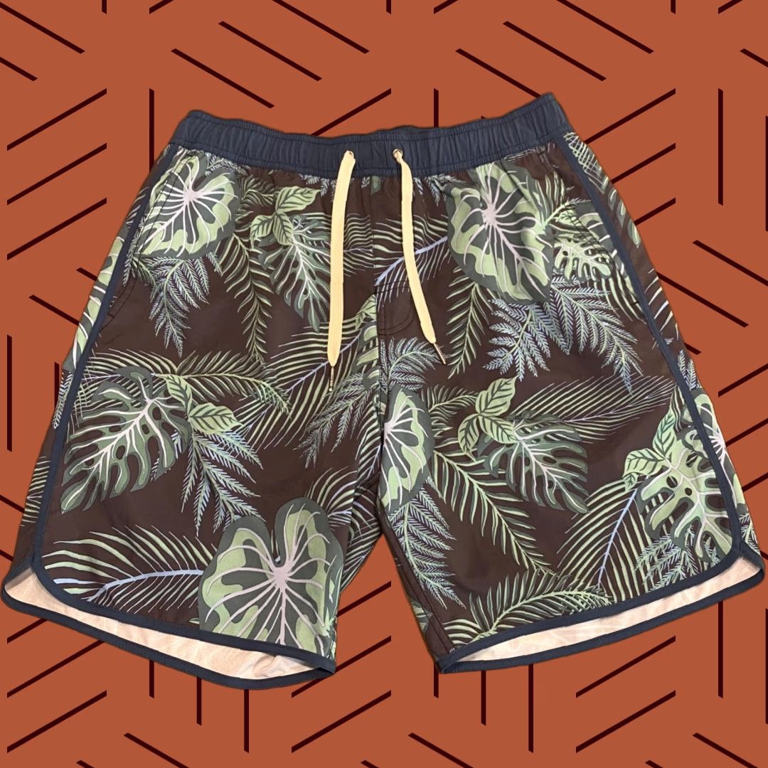 Nike Nike Fair Harbor Shorts Mens 8" Inseam Blue Floral Lined Drawstring Casual Size US 31 - 1 Thumbnail