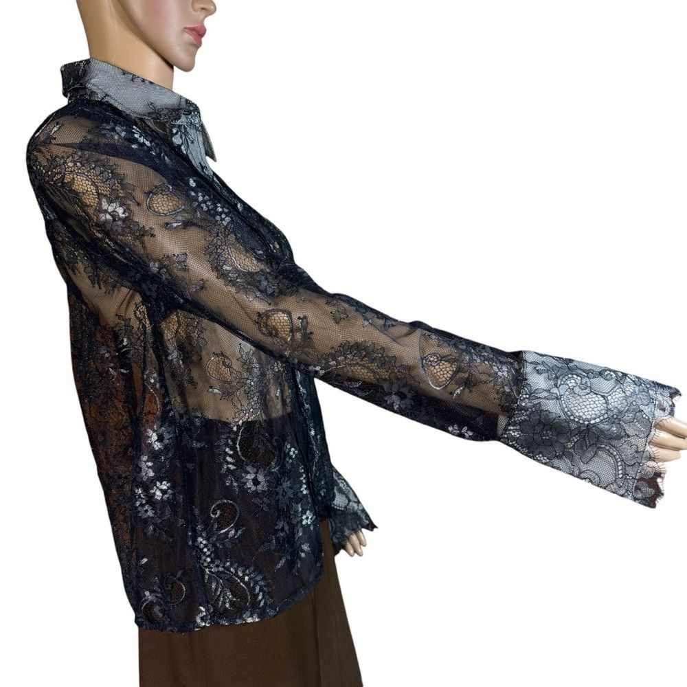 Anthropologie NWT New $130 Anthropologie Maeve Lace Long Sleeve Blouse S Size S / US 4 / IT 40 - 4 Thumbnail