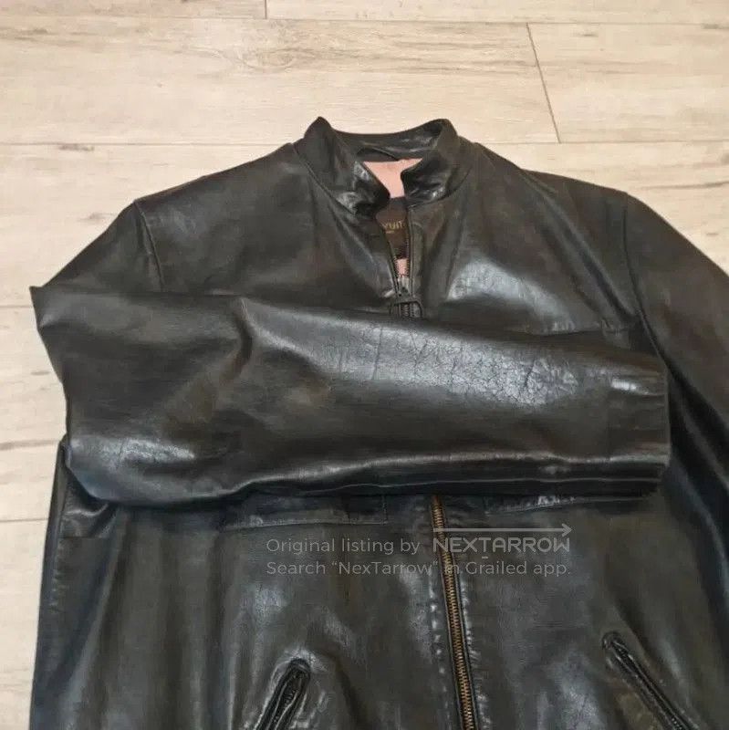 Louis Vuitton Louis Vuitton Oversized Green Leather Jacket . Size US XXL / EU 58 / 5 - 8 Thumbnail