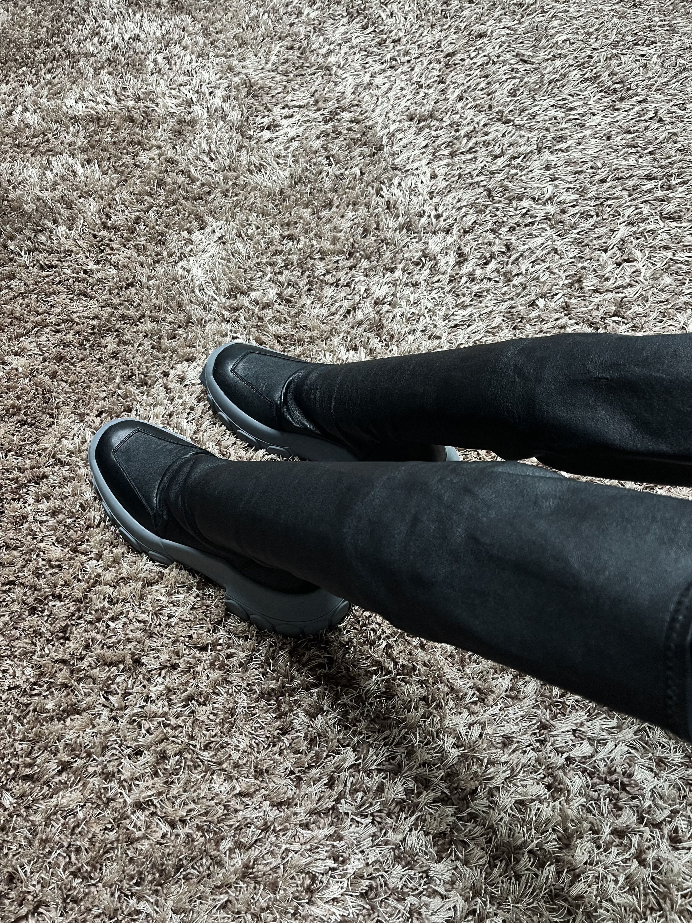 Rick Owens DIRT OFF-THE-RUNWAY HIKING SOCK BOOTS Size US 7 / EU 40 - 6 Thumbnail