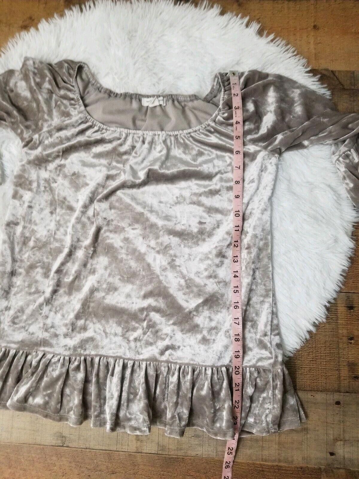 Designer Beach Lunch Lounge Top Small Velour Bell 3/4 Sleeves Size S / US 4 / IT 40 - 5 Thumbnail