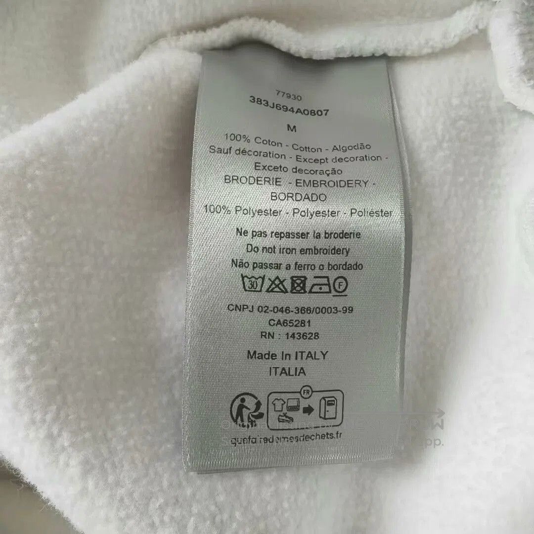 Dior dior white long sleeve logo sweatshirt. Size US M / EU 48-50 / 2 - 4 Thumbnail
