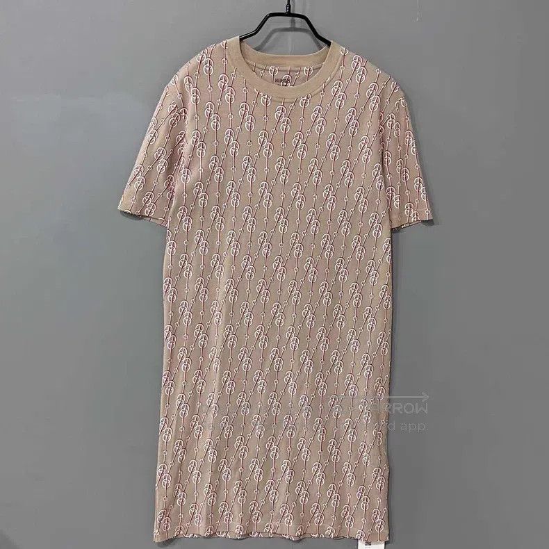 Hermes Pig Nose Full Print Short Sleeve Dress