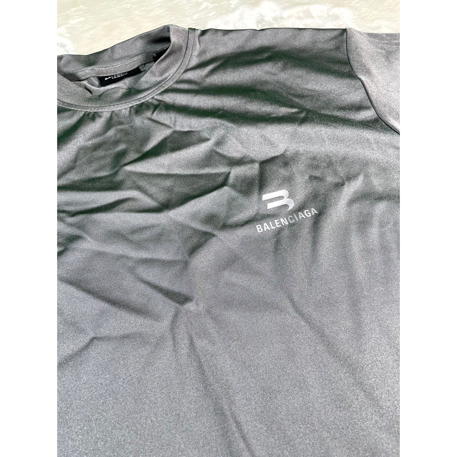Balenciaga Balenciaga Spandex Silver Tee Size US XS / EU 42 / 0 - 2 Thumbnail
