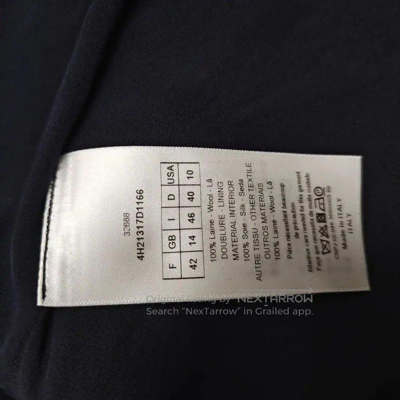 Dior Dior Black Wool Flared Skirt for Women . Size 23" - 7 Thumbnail