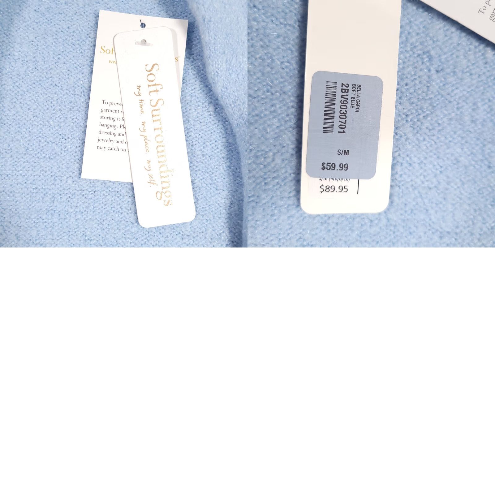 Soft Surroundings Soft Surroundings Knit Lightweight Long Duster Cardigan Sweater Women's S/M Blue Size M / US 6-8 / IT 42-44 - 9 Thumbnail