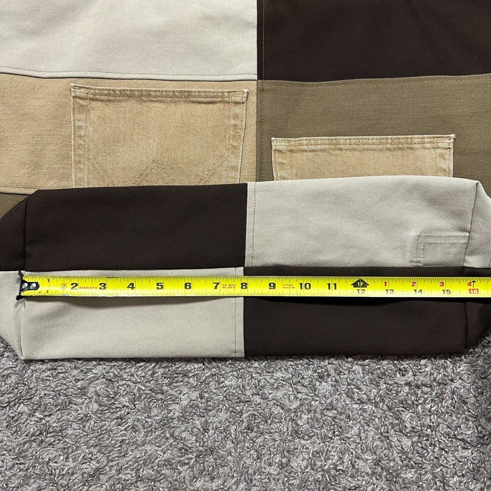 Handmade × Vintage Handmade Bag Patchwork Denim Tote Bag Shoulder Bag Canvas Size ONE SIZE - 10 Thumbnail