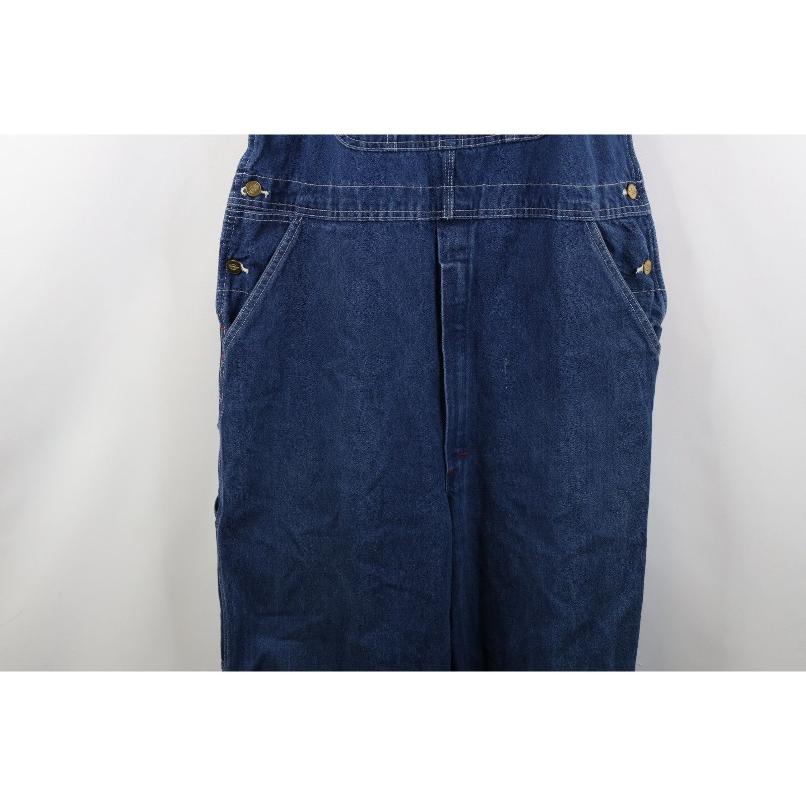 Dickies Vintage Y2K Dickies Faded Wide Leg Denim Overalls Size US 38 / EU 54 - 3 Thumbnail