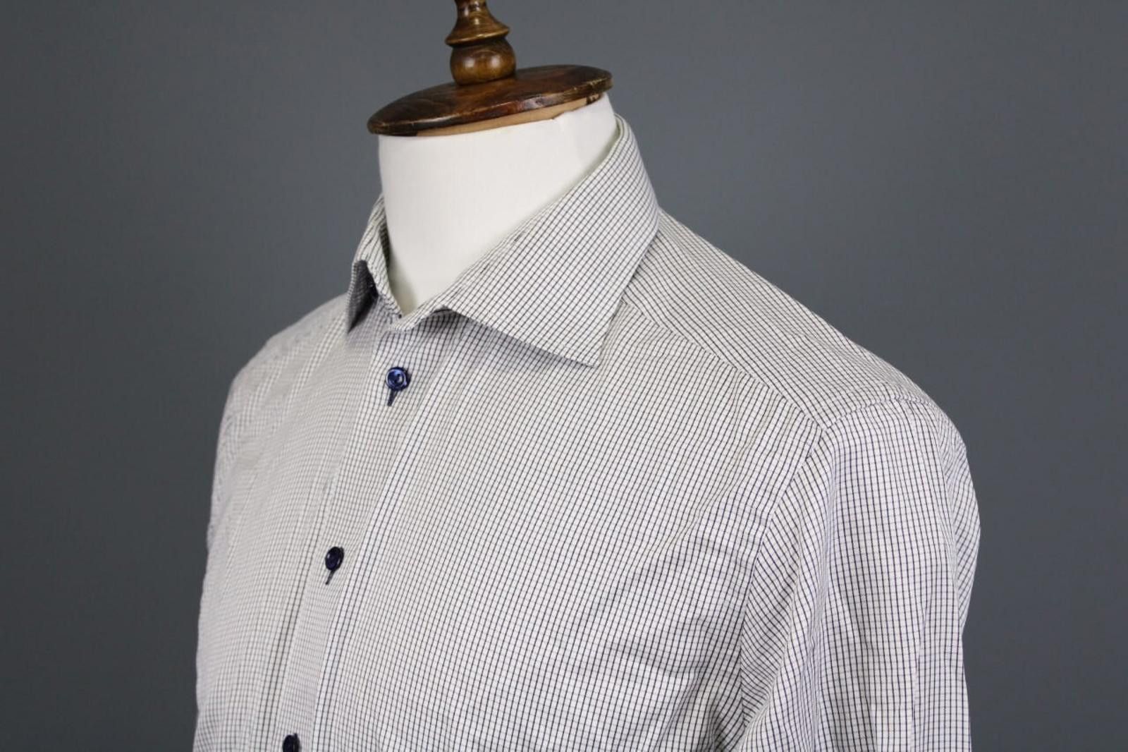 Eton Eton Contemporary Fit Check Button Down Shirt Size 41 / 16 Size US M / EU 48-50 / 2 - 5 Thumbnail