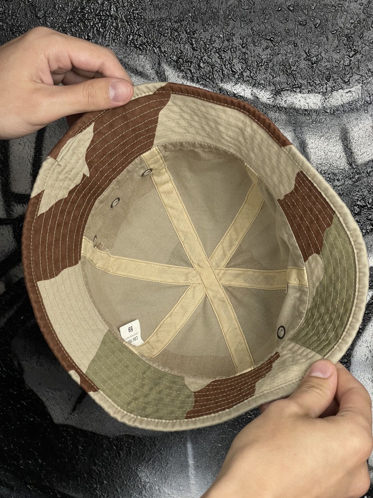 Vintage Vintage Military Desert Camouflage Bucket Hat Panama Size ONE SIZE - 7 Thumbnail