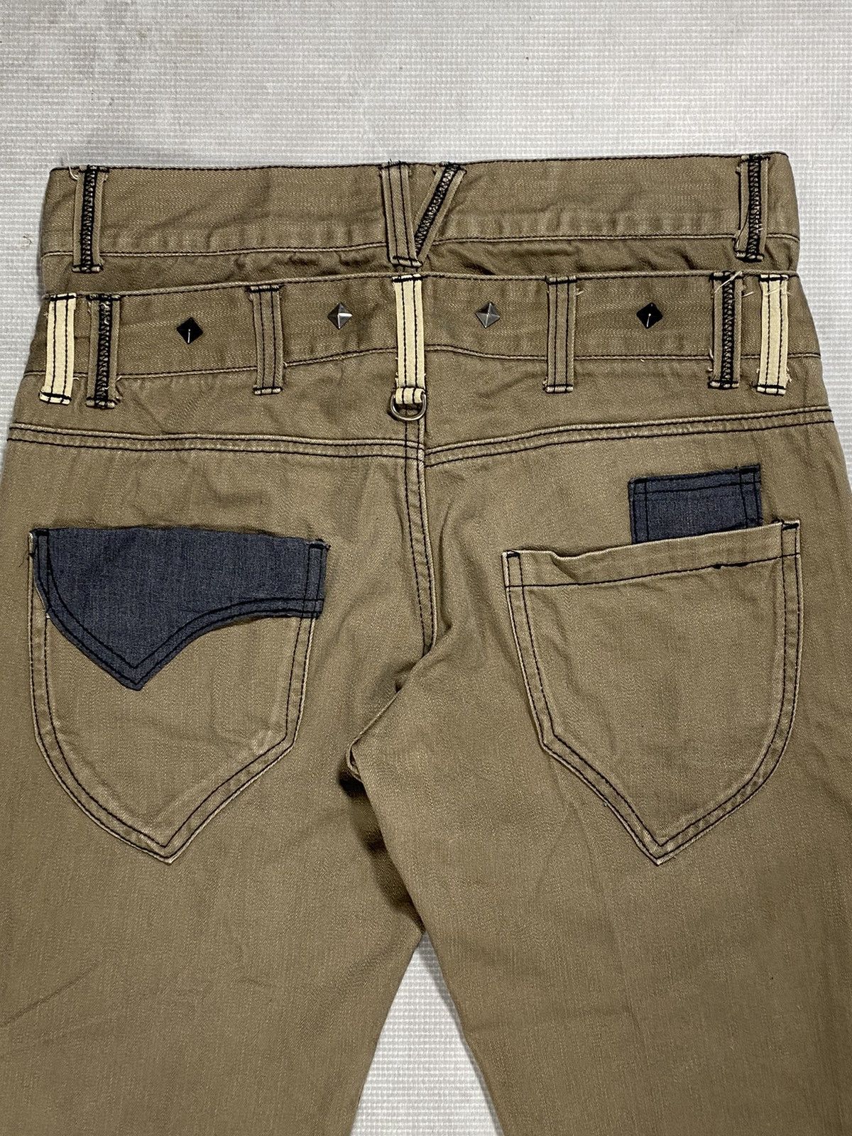 If Six Was Nine × Japanese Brand × Le Grande Bleu (L.G.B.) Blom by blue double waist faded flare jeans Size US 32 / EU 48 - 4 Thumbnail