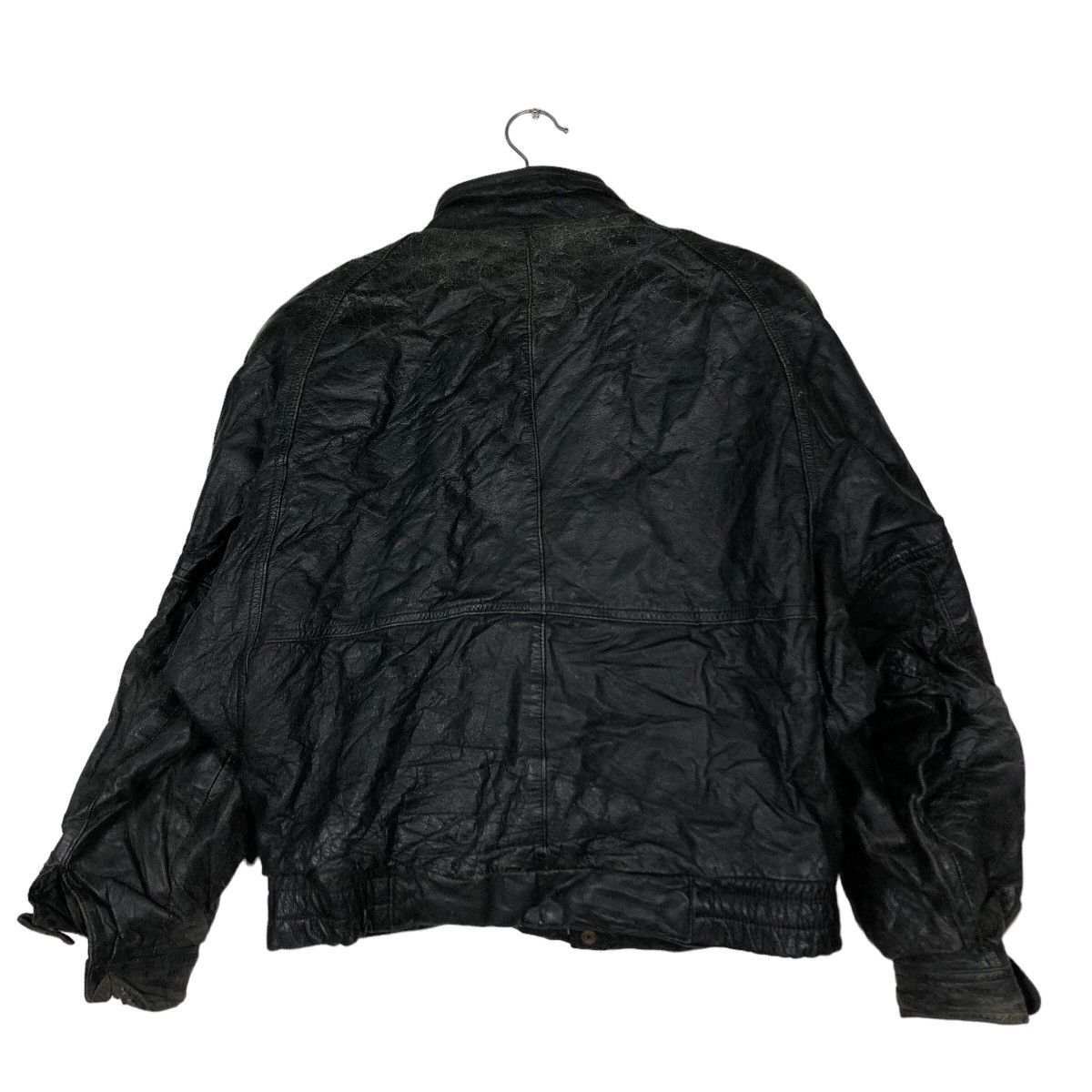 Japanese Brand Vintage Bomber Genuine Leather Jacket Sportwear IsseyMiyake Size US M / EU 48-50 / 2 - 8 Thumbnail