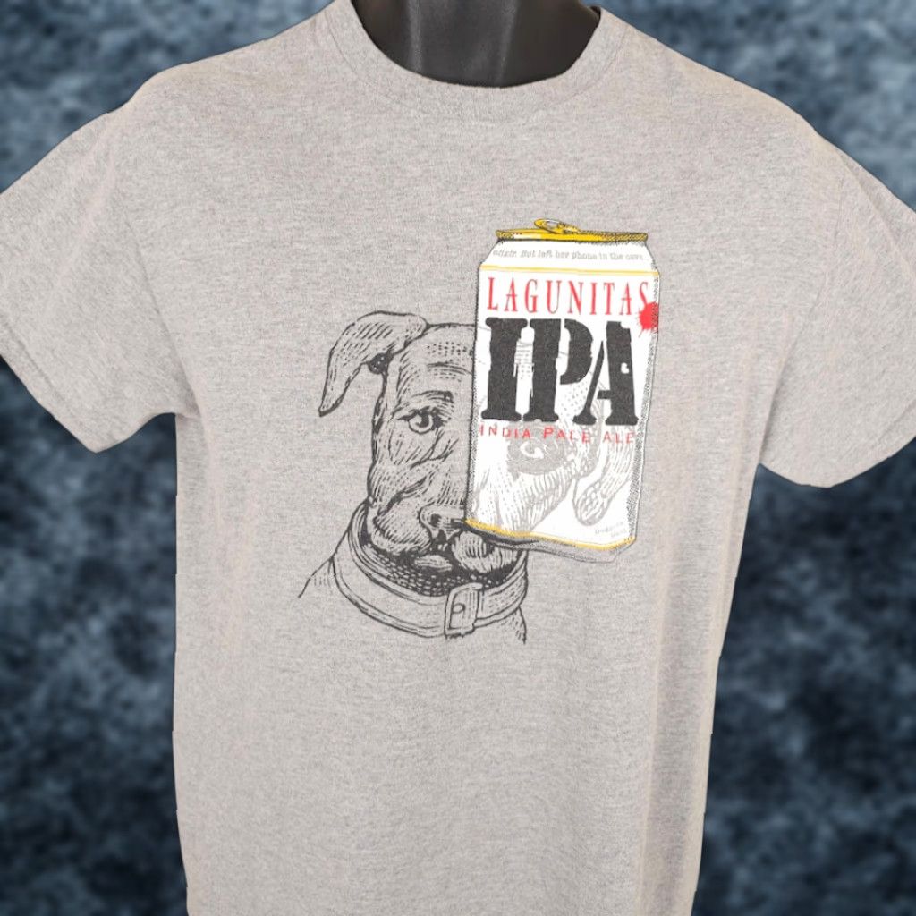 Vintage Lagunitas Brewing T Shirt Mens Size Medium Gray IPA Beer Shirt Size US M / EU 48-50 / 2 - 1 Thumbnail