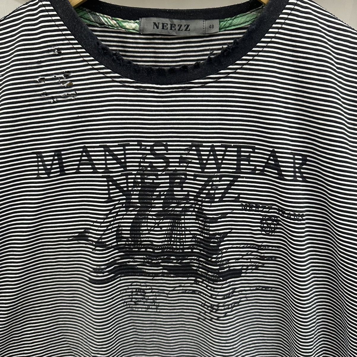 semanticdesign DISTRESSED VINTAGE PATTERN STRIPE BOXY TSHIRT JAPANESE BRAND Size US M / EU 48-50 / 2 - 3 Thumbnail