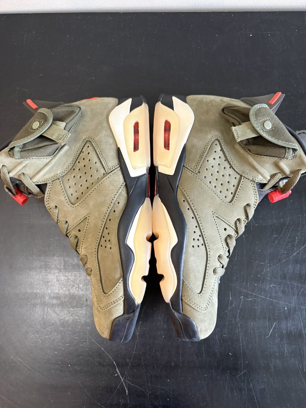 Jordan Brand Nike Jordan 6 Retro Travis Scott Olive Size US 9 / EU 42 - 4 Thumbnail