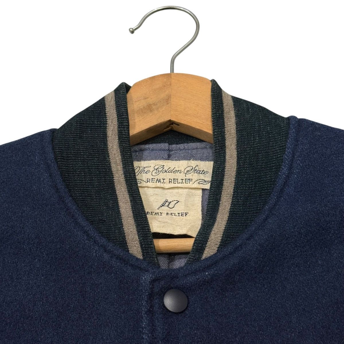 Remi Relief Vintage Remi Relief Golden State Wool Leather Varsity Jacket Size US S / EU 44-46 / 1 - 10 Thumbnail