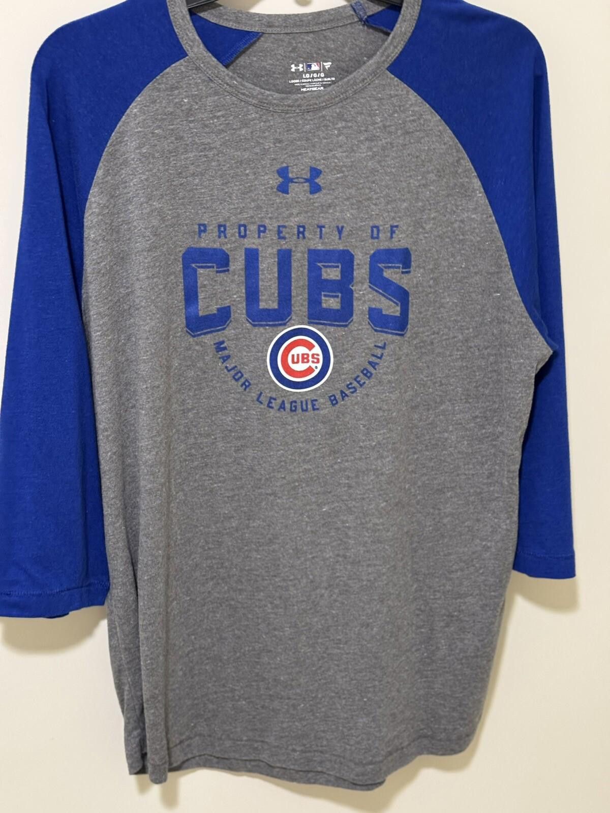 Majestic chicago cubs Under Armour T-shirt Men Sz L Raglan 3/4 sleeve Size US L / EU 52-54 / 3 - 1 Thumbnail