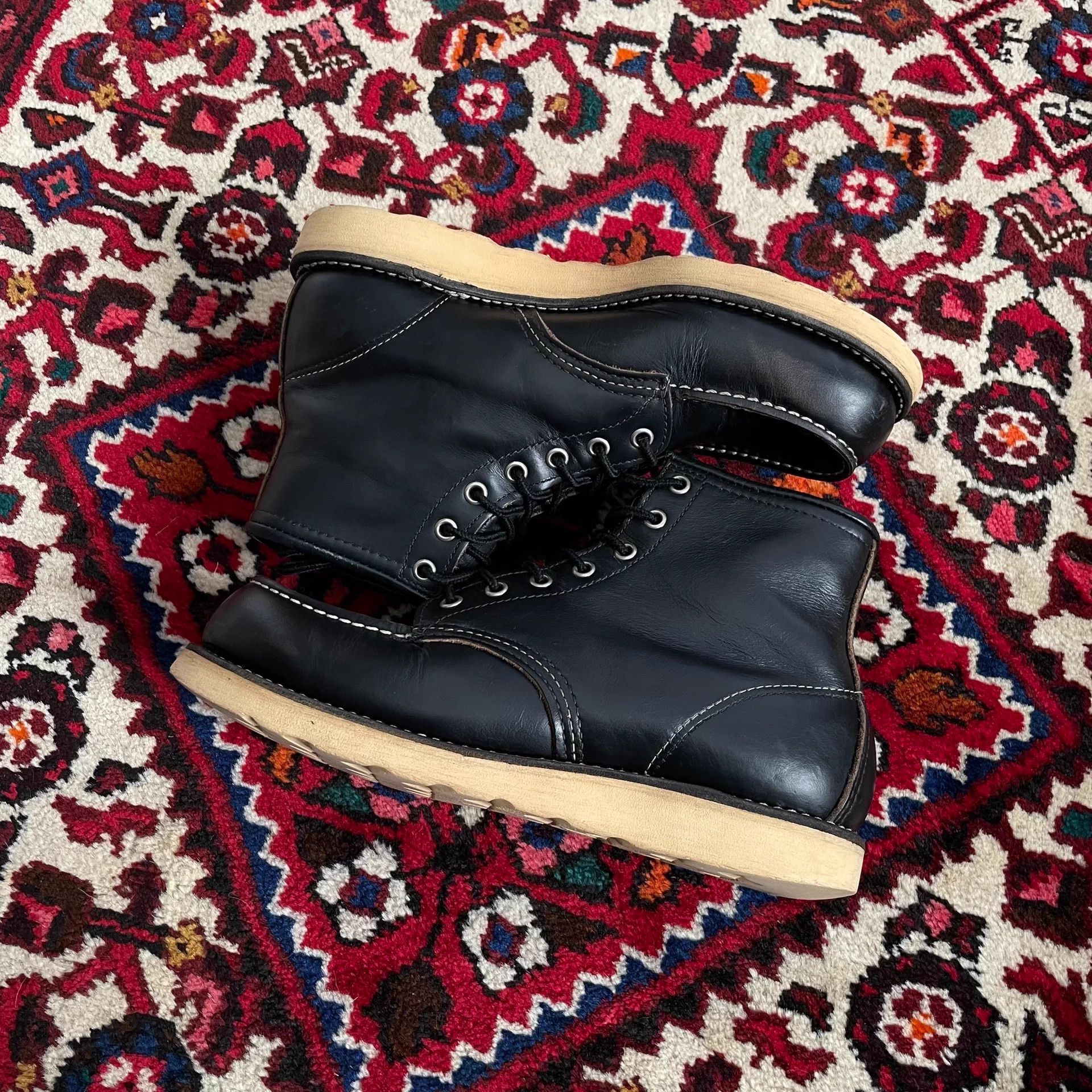 Red Wing Red Wing 8130 Work Boots Tea Core Leather 8E Size US 8 / EU 41 - 3 Thumbnail