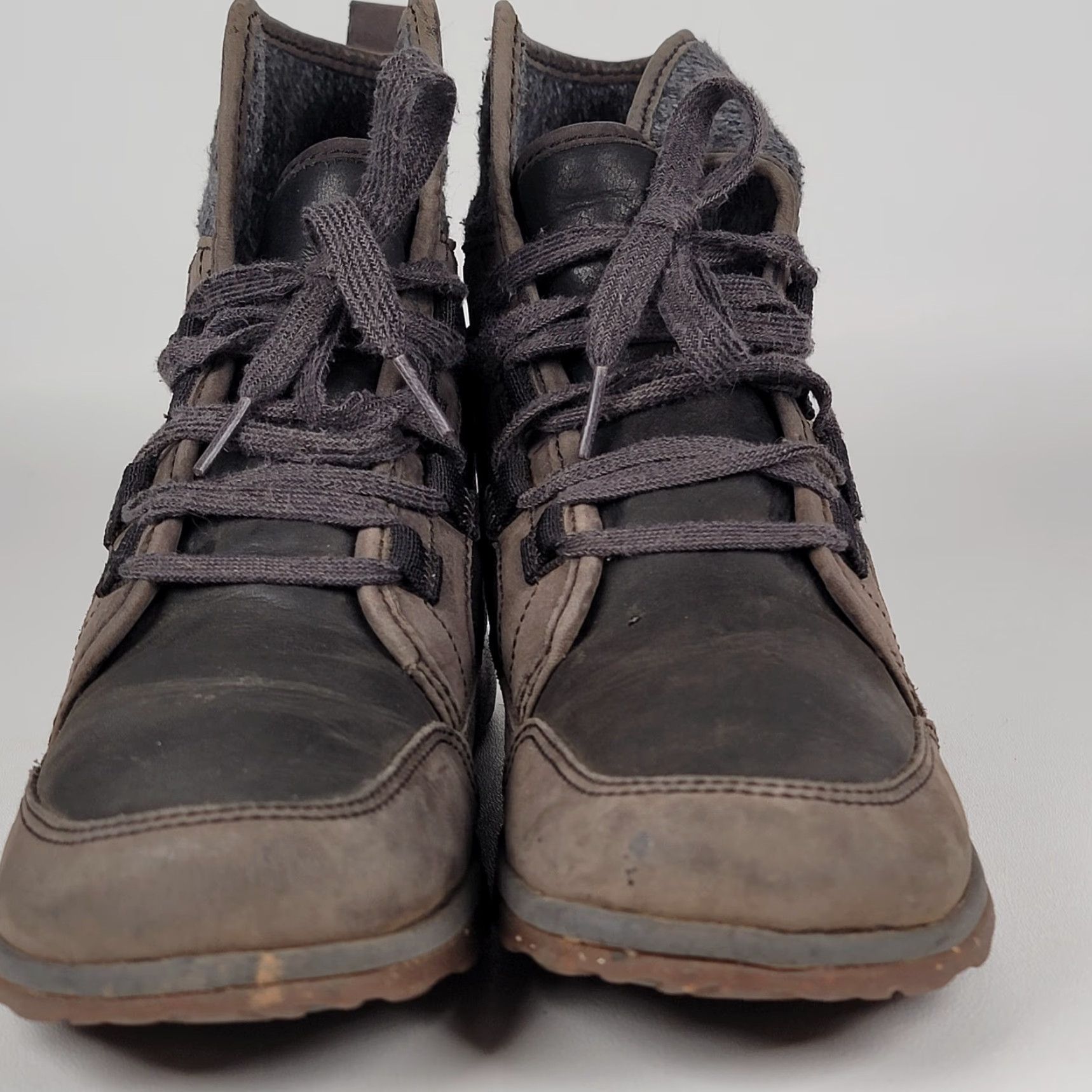Chaco Chaco Barbary Boots Size 8 Womens Leather Wool Waterproof Hiking Outdoor Brown Size US 8 / IT 38 - 2 Thumbnail