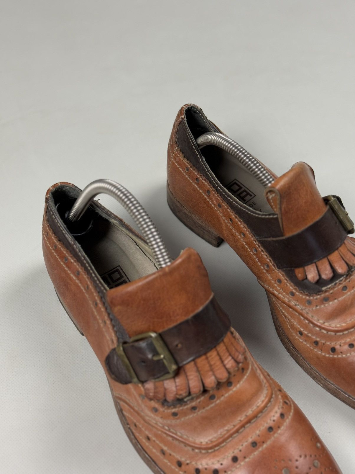 MoMA MOMA Men’s Avant-Garde Single Monk Leather Classic Shoes Size US 8 / EU 41 - 4 Thumbnail