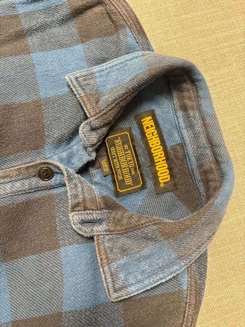 Neighborhood NEIGHBORHOOD Blue Black Plaid Shirt. Size US L / EU 52-54 / 3 - 3 Thumbnail