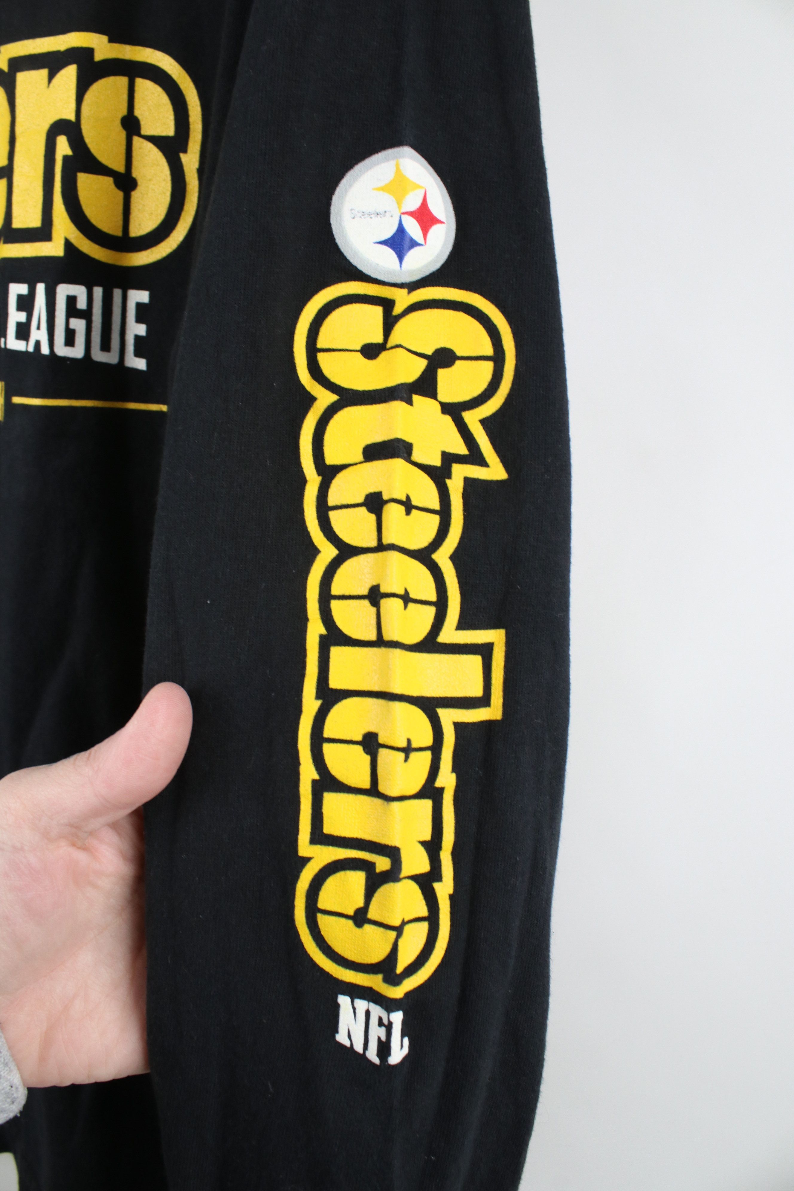 Vintage Vintage Spell Pittsburgh Steelers Long Sleeve T-Shirt Black Size US M / EU 48-50 / 2 - 7 Thumbnail