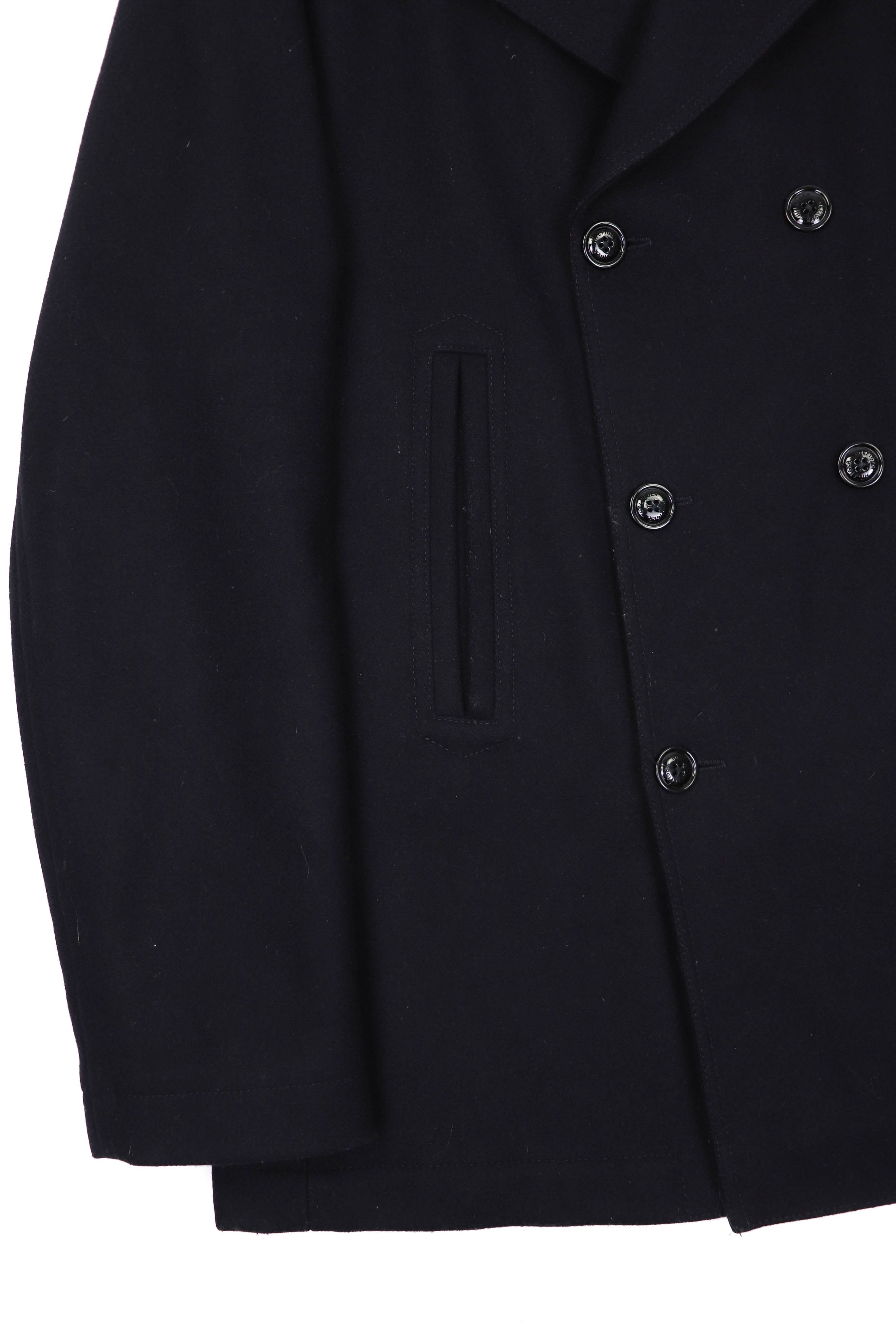 Tommy Hilfiger Tommy Hilfiger Double Breasted Dark Navy Blue Wool Peacoat Size US XXL / EU 58 / 5 - 4 Thumbnail