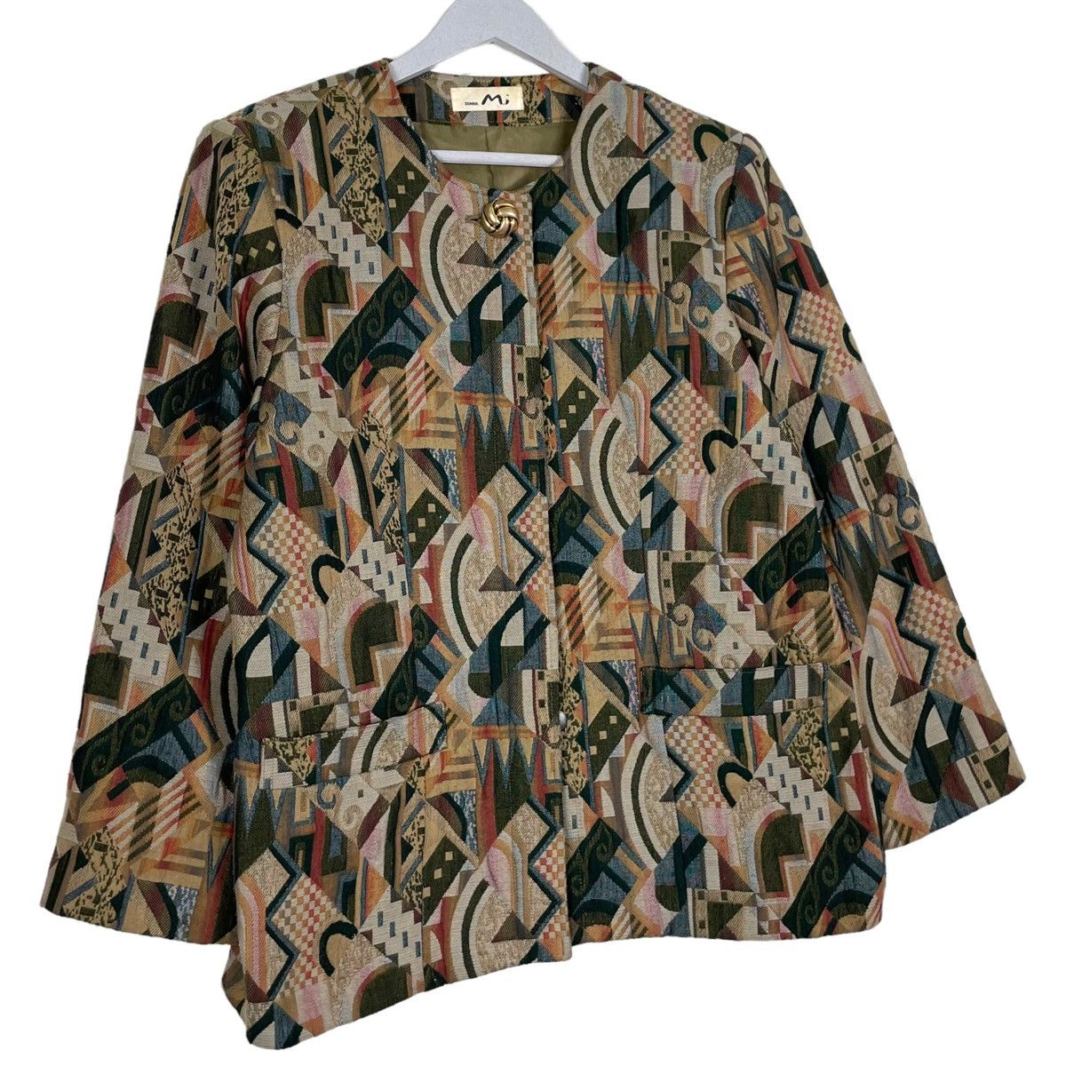 Issey Miyake × Japanese Brand 💥80s DONNA MI CLASSIC DESIGN BUTTON JACKET Size M / US 6-8 / IT 42-44 - 2 Thumbnail