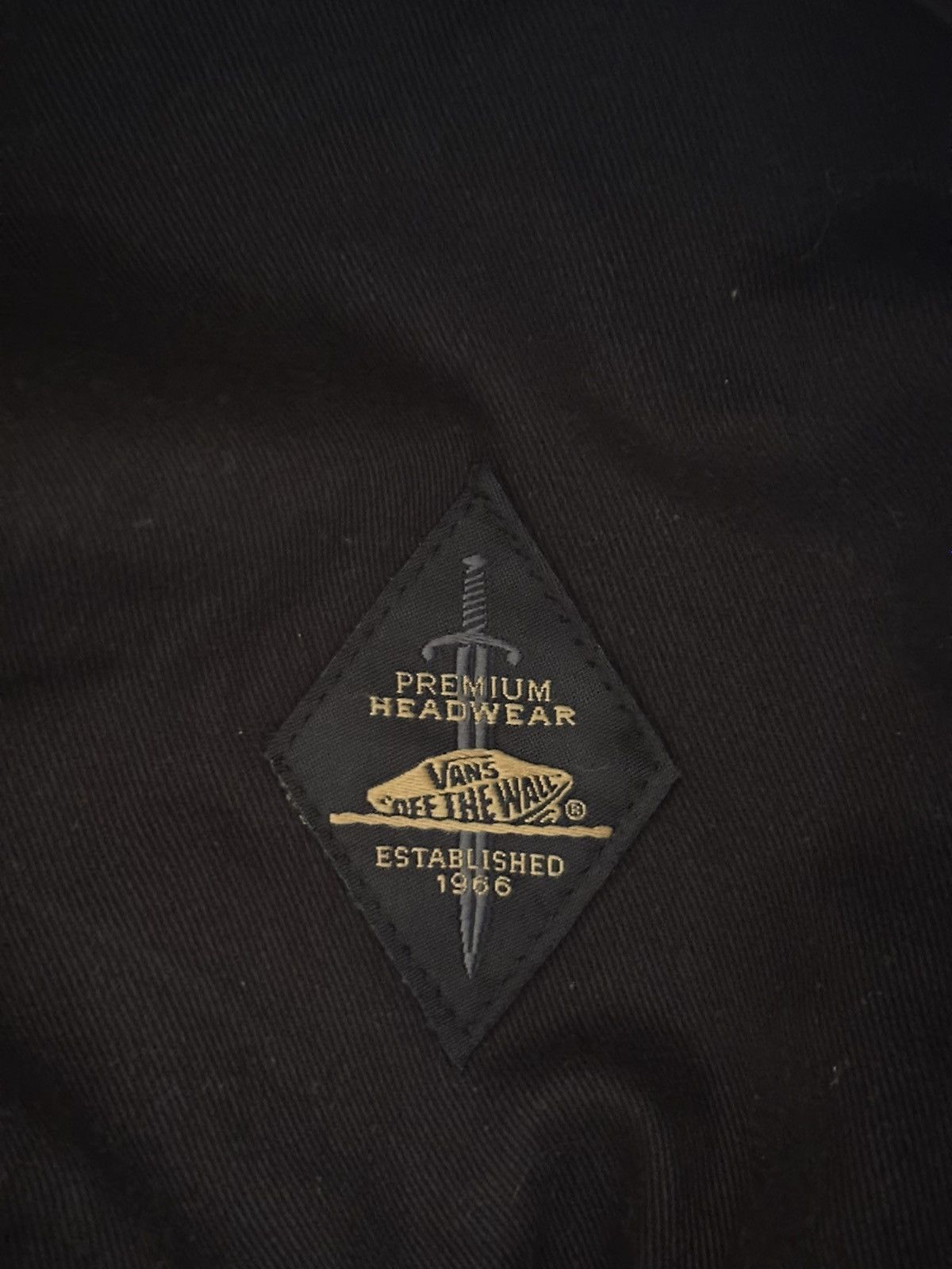 Vans Vintage Vans Premium Fiddler Fisherman Cap Faded Black Size ONE SIZE - 7 Thumbnail