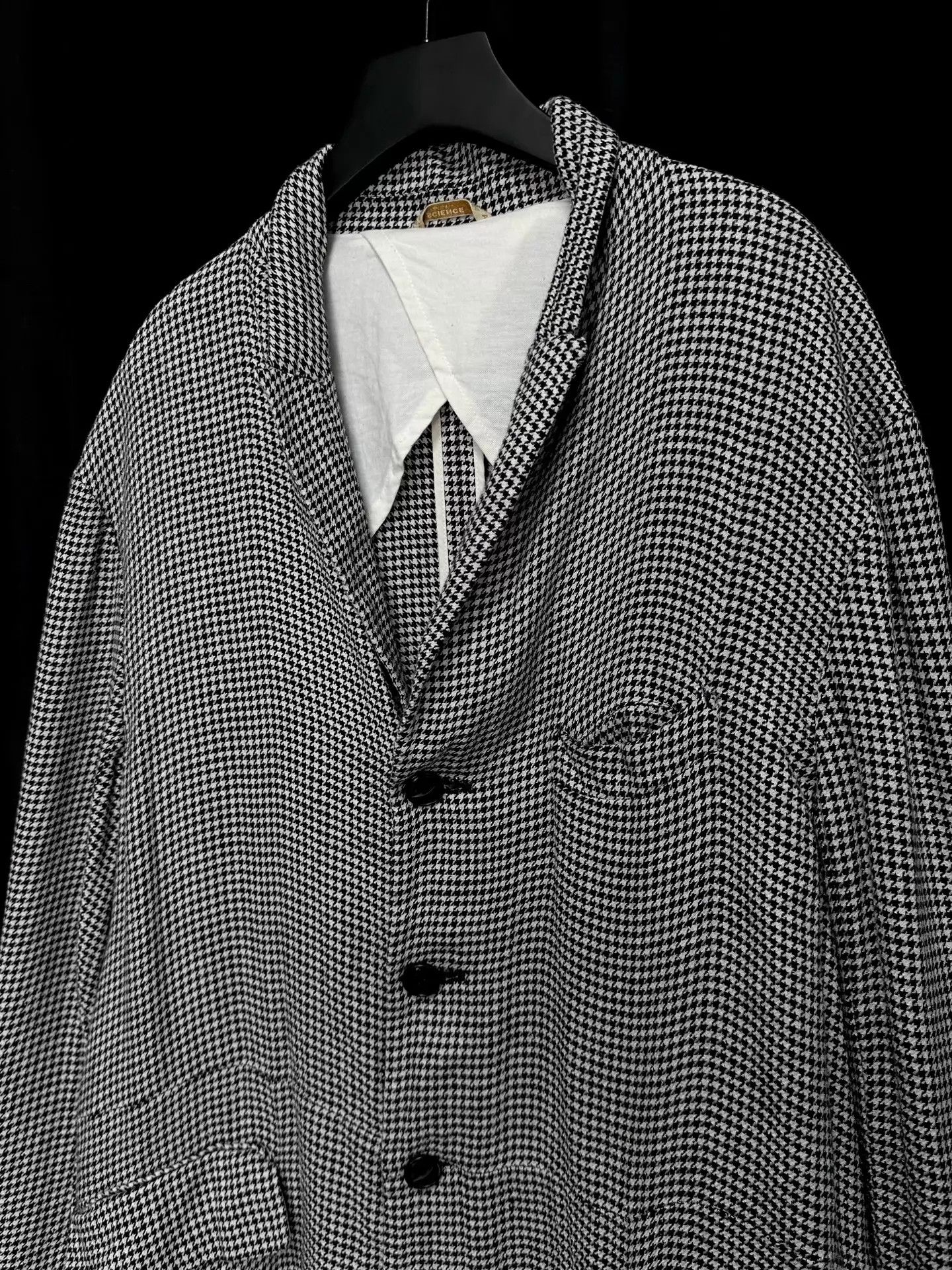 Arts & Science Arts & Sciences Silk-Linen Plaid Jacket Horn Buttons Size US L / EU 52-54 / 3 - 4 Thumbnail