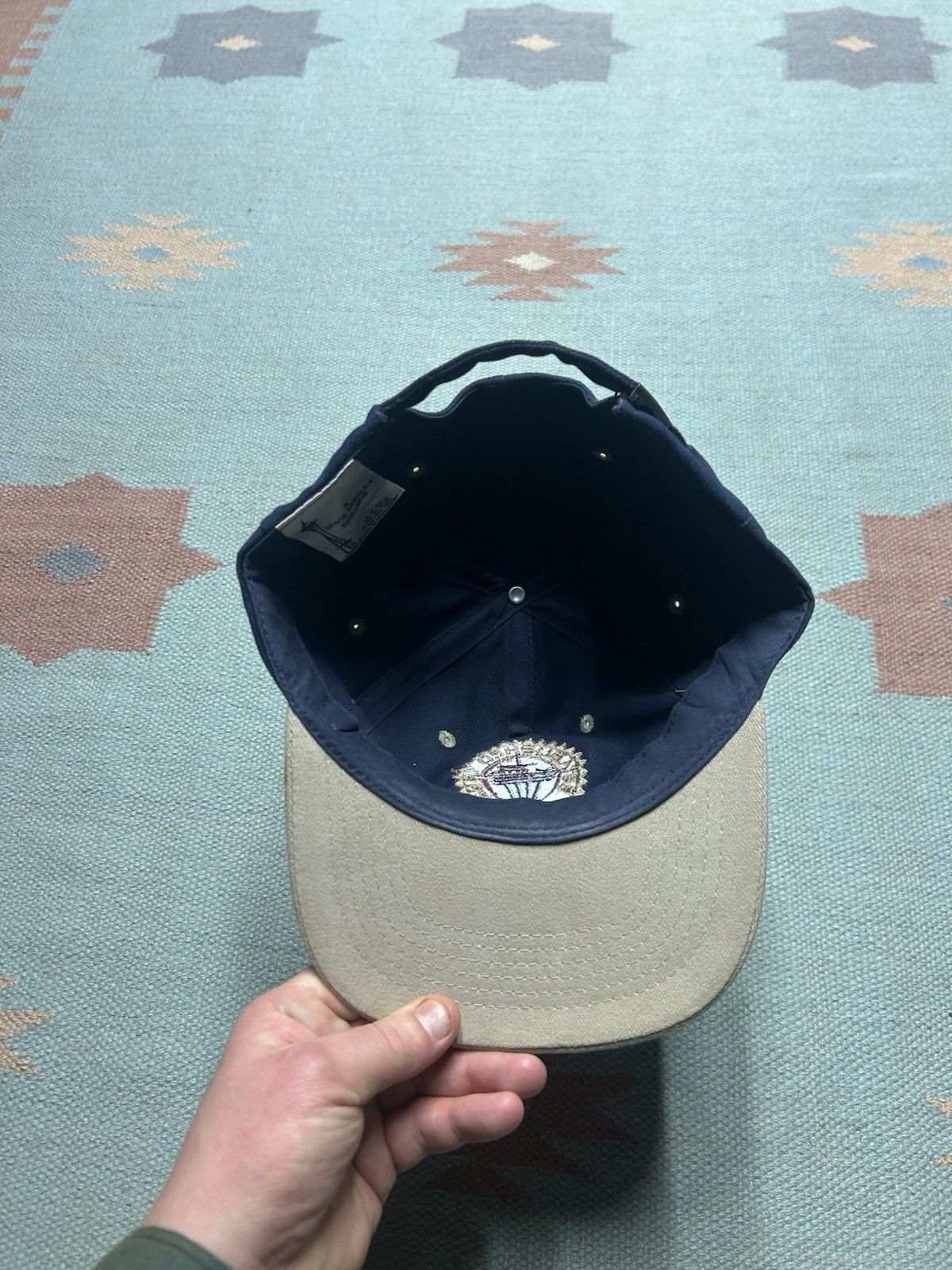 Vintage Vintage strapback hat space needle Seattle embroidered blue Size ONE SIZE - 5 Thumbnail