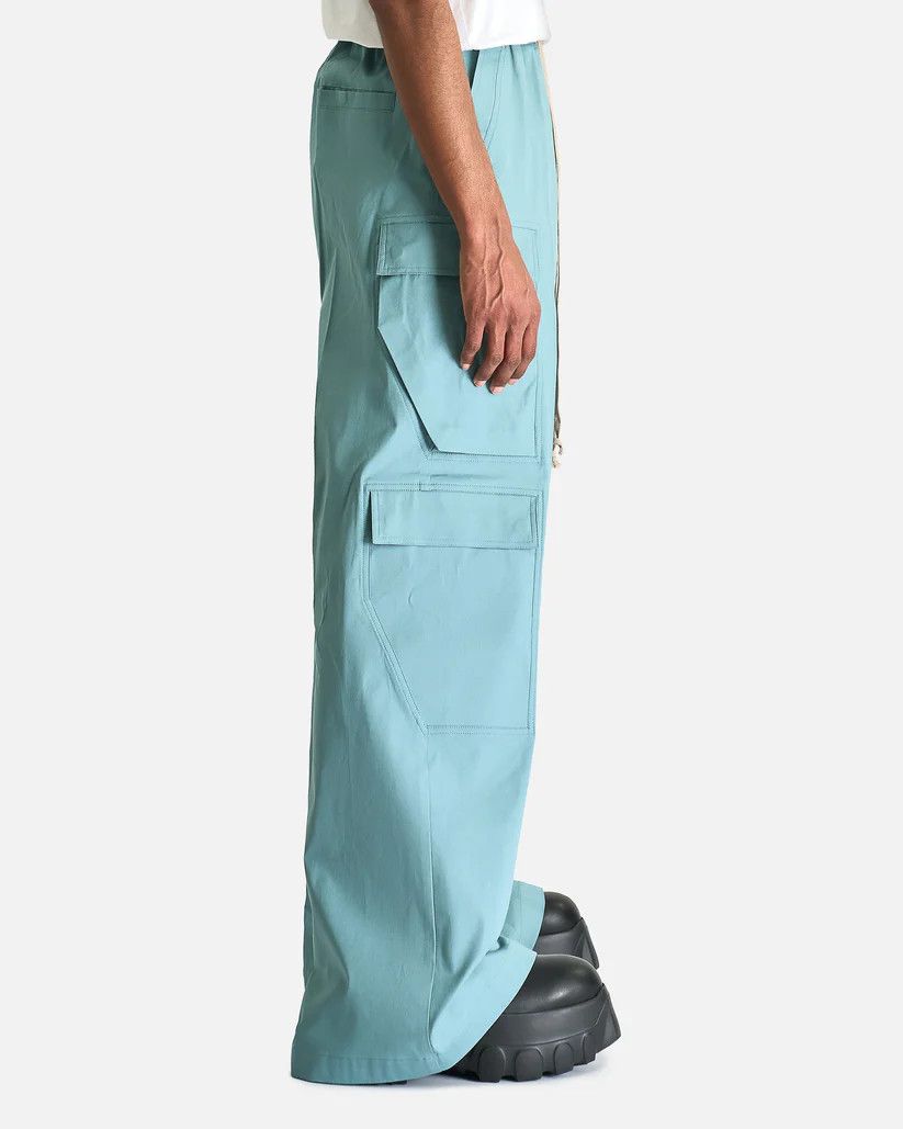 Rick Owens o1s1v1r1oon0825 Cargobelas Pants in Teal Blue Size US 32 / EU 48 - 4 Thumbnail