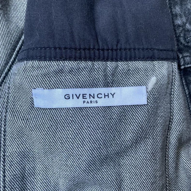 Givenchy Givenchy White logo denim washed lapel jacket / X size Size US XL / EU 56 / 4 - 5 Thumbnail