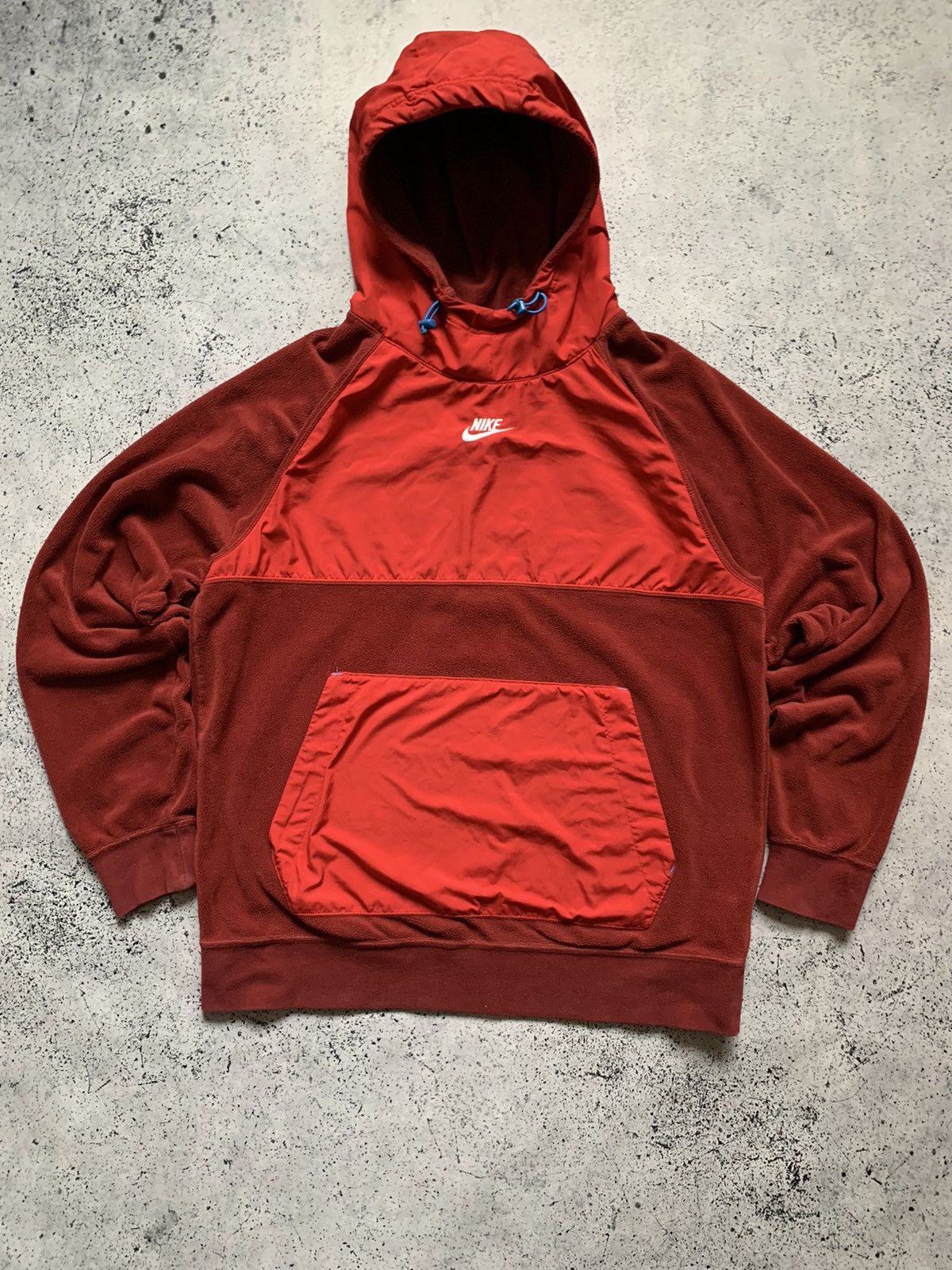 Nike Vintage Nike Nylon Fleece Jacket Central Swoosh USA Size US M / EU 48-50 / 2 - 1 Thumbnail