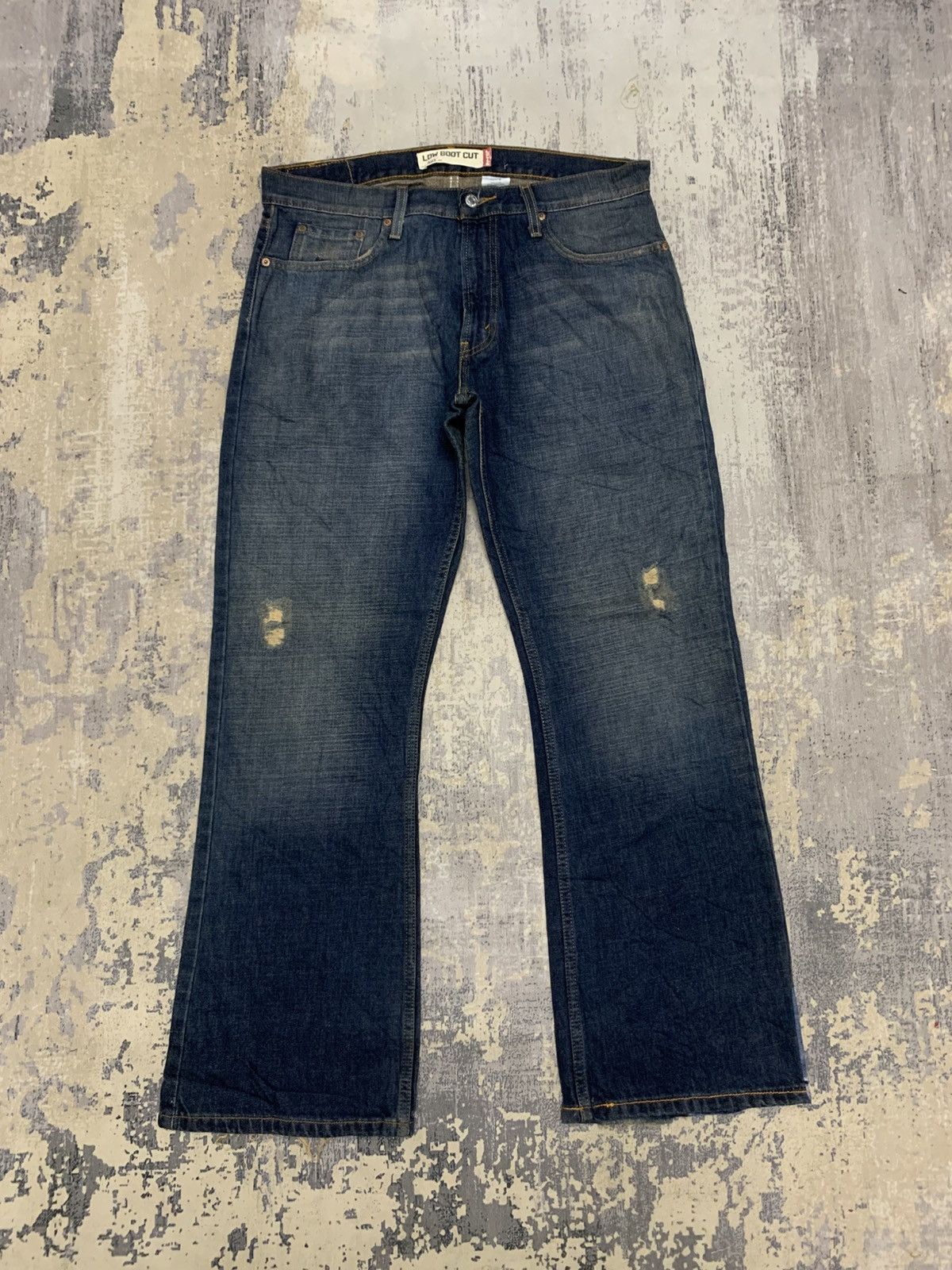 Levi's Vintage Levis 527 Bootcut Distressed Jeans 35x31 Size US 35 - 1 Thumbnail