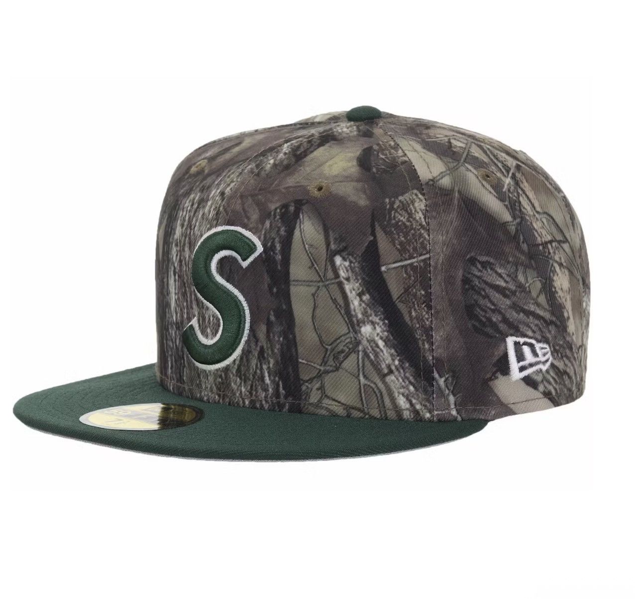 Supreme x New Era Reaper S Logo Fitted Hat Camo 7 3/4