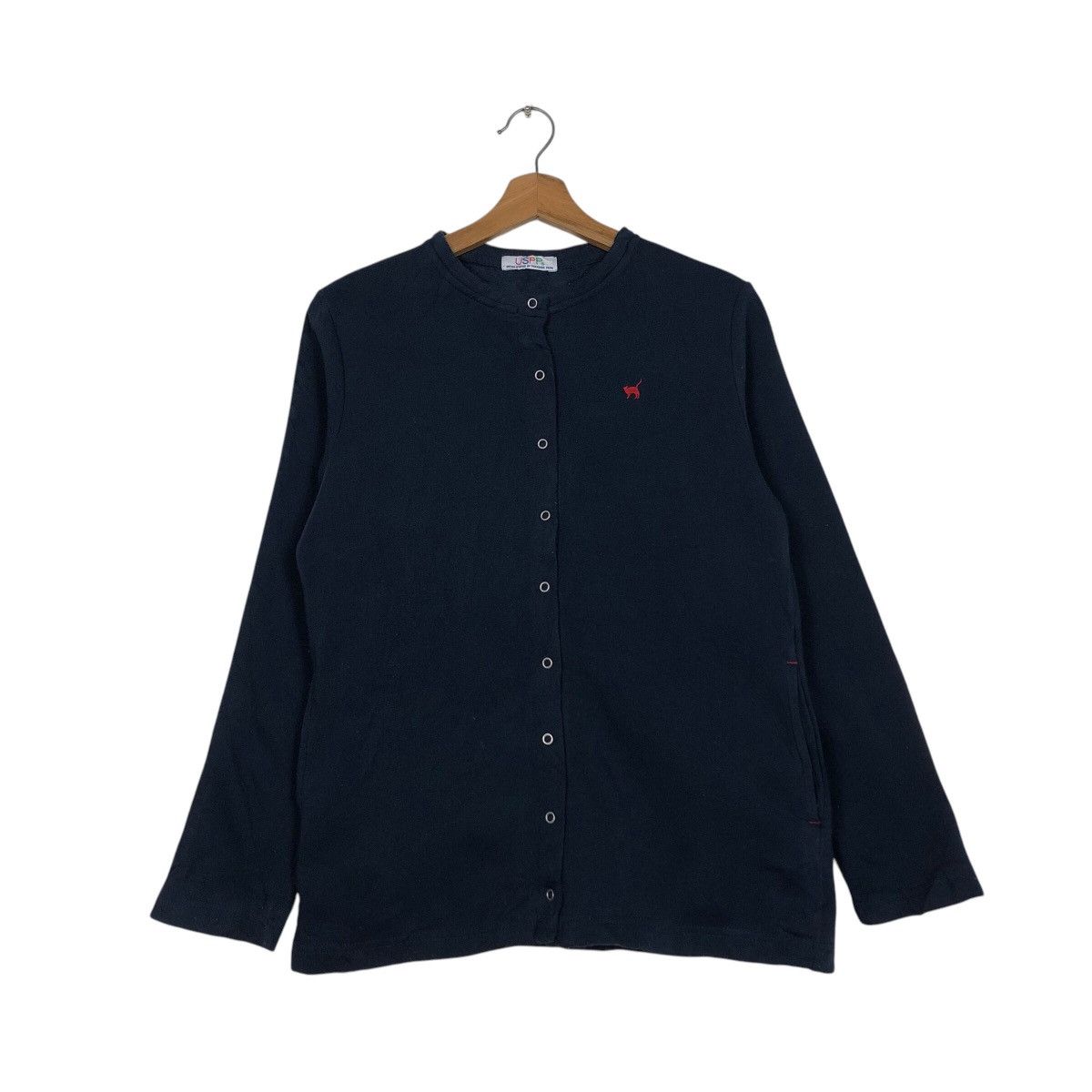 Japanese Brand 📌Vintage Snap Button Cardigan Uspp Black Issey Miyake Size US L / EU 52-54 / 3 - 2 Thumbnail